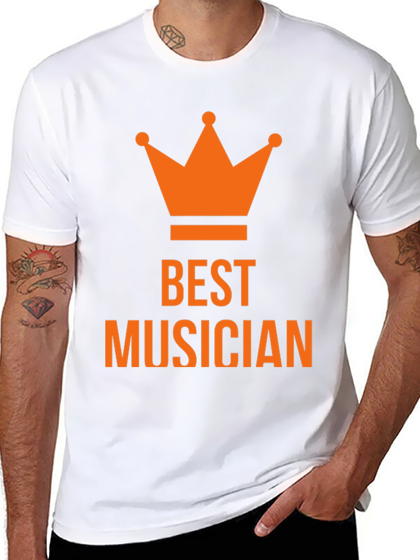 Best Musician Crown T-Shirt - Black