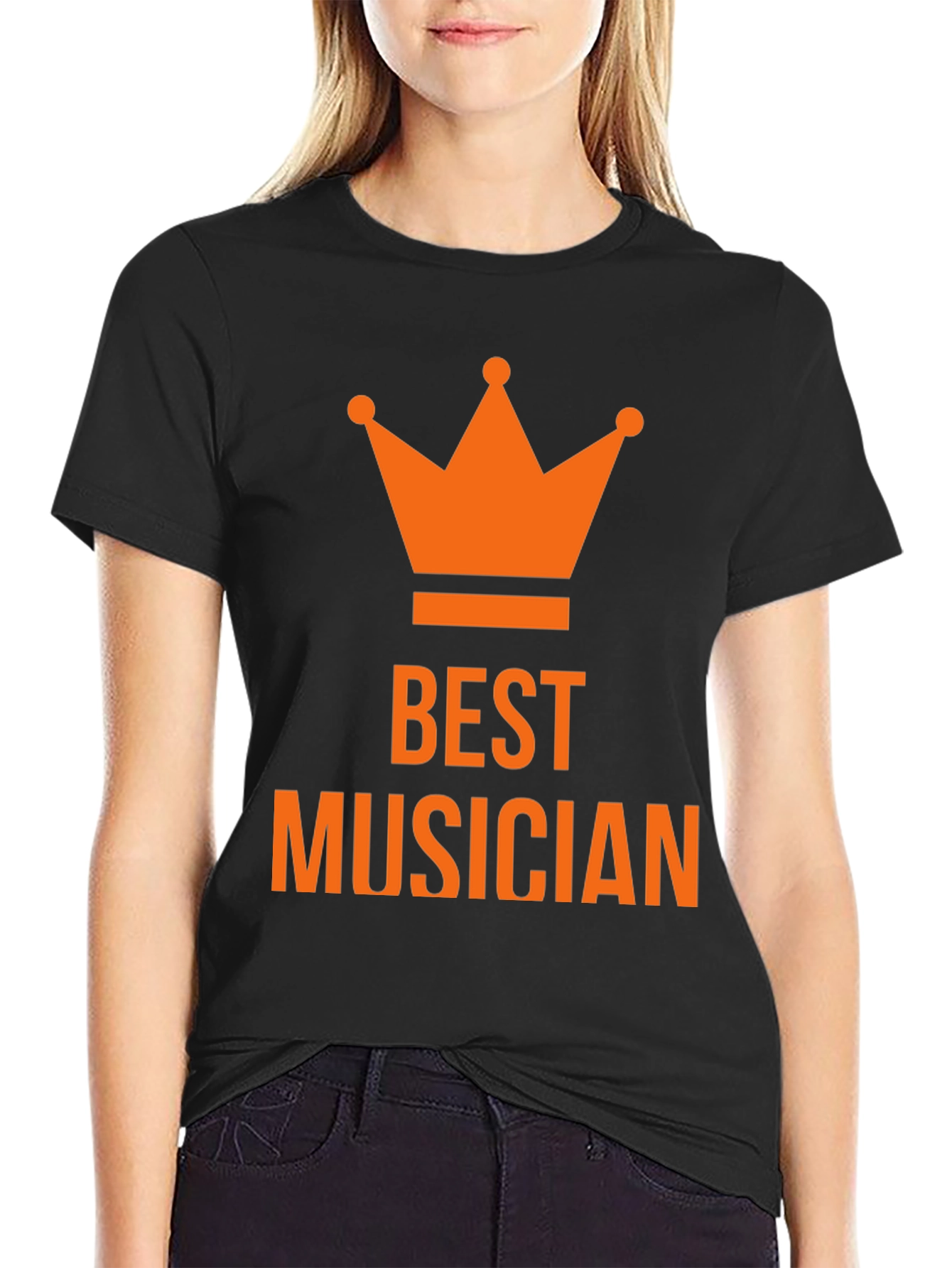 Best Musician Crown T-Shirt - Black
