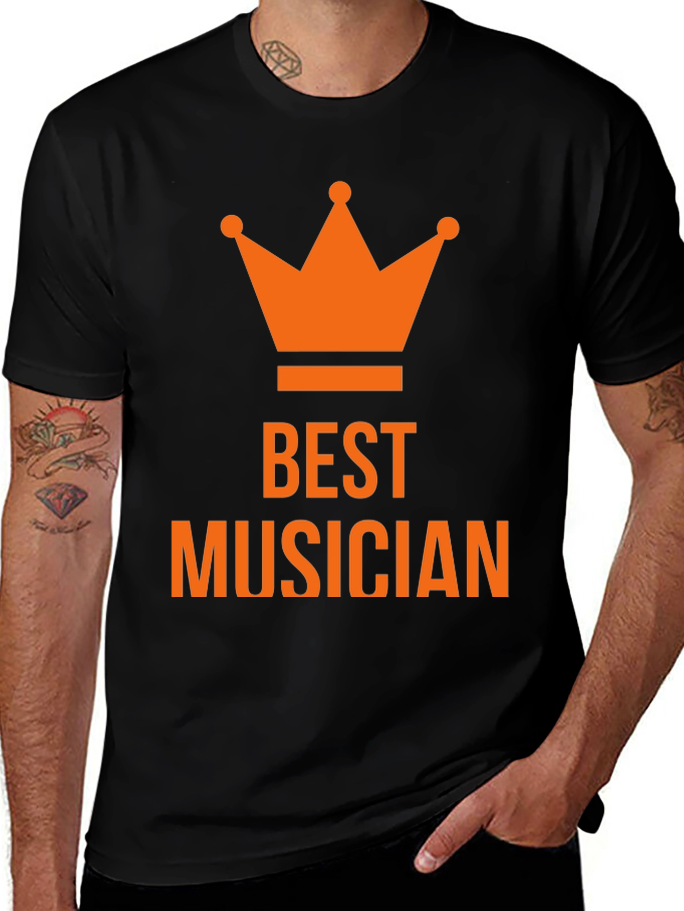 Best Musician Crown T-Shirt - Black