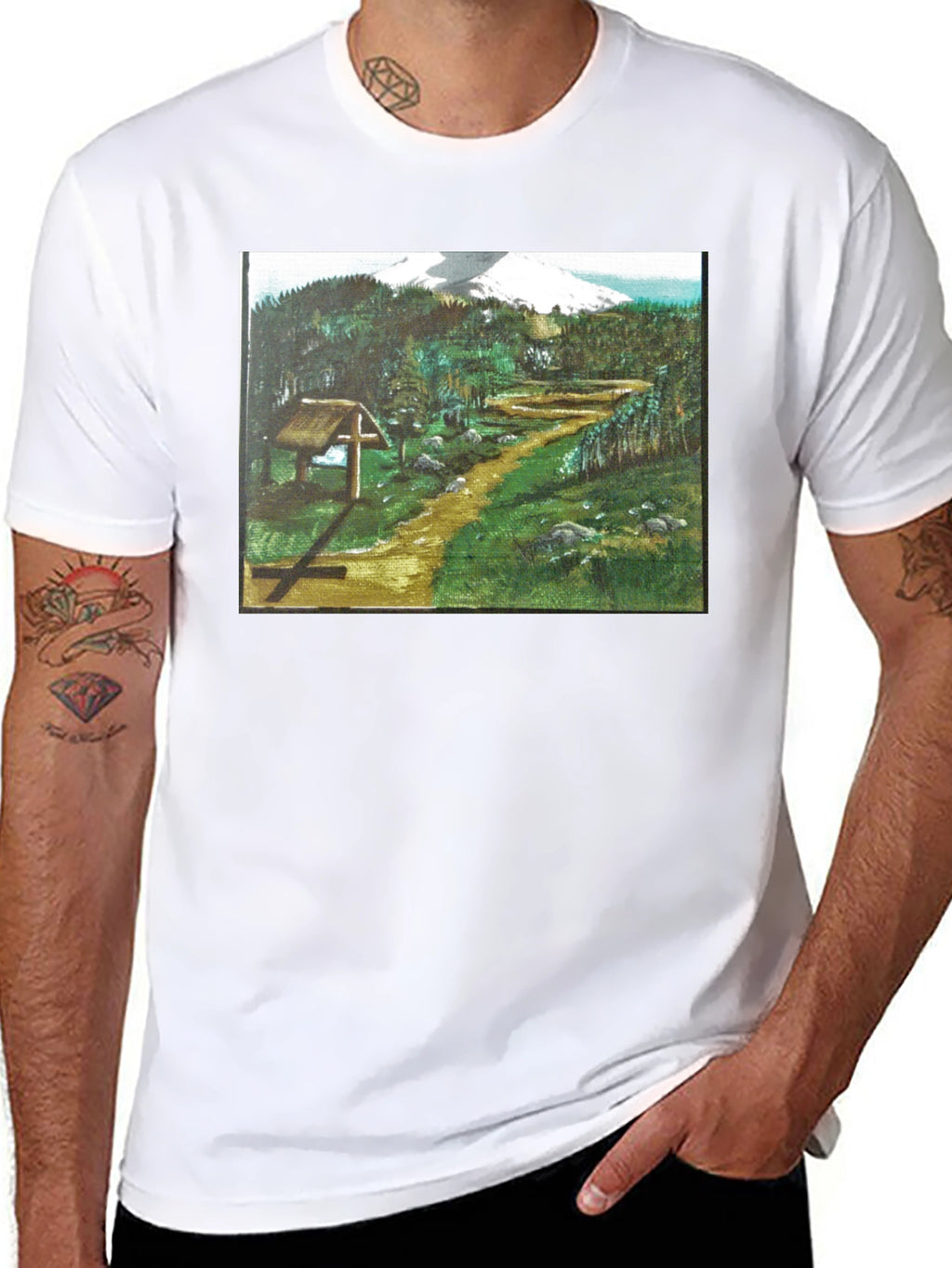 Nature Path Graphic T-Shirt - Casual Wear