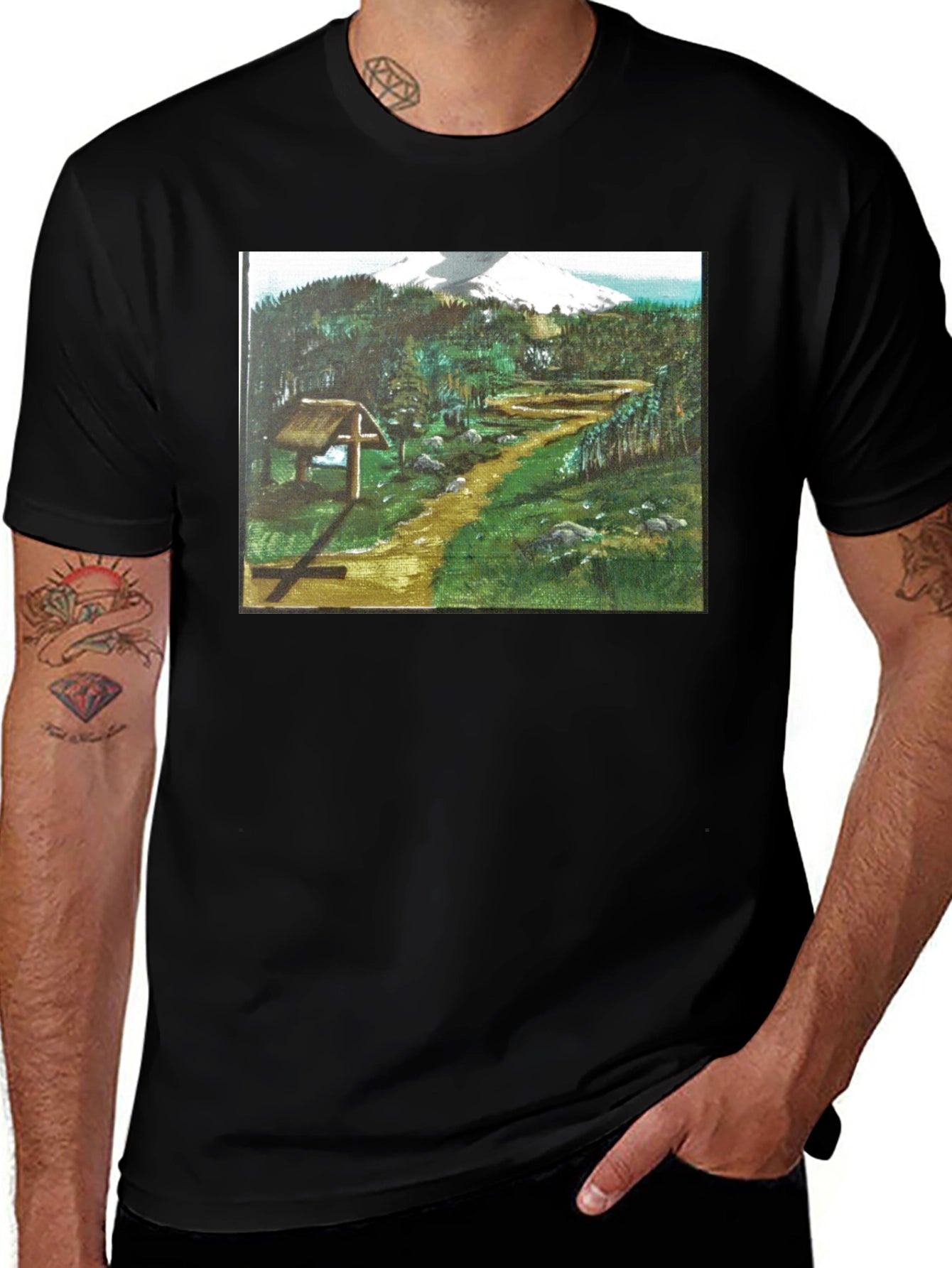 Nature Path Graphic T-Shirt - Casual Wear