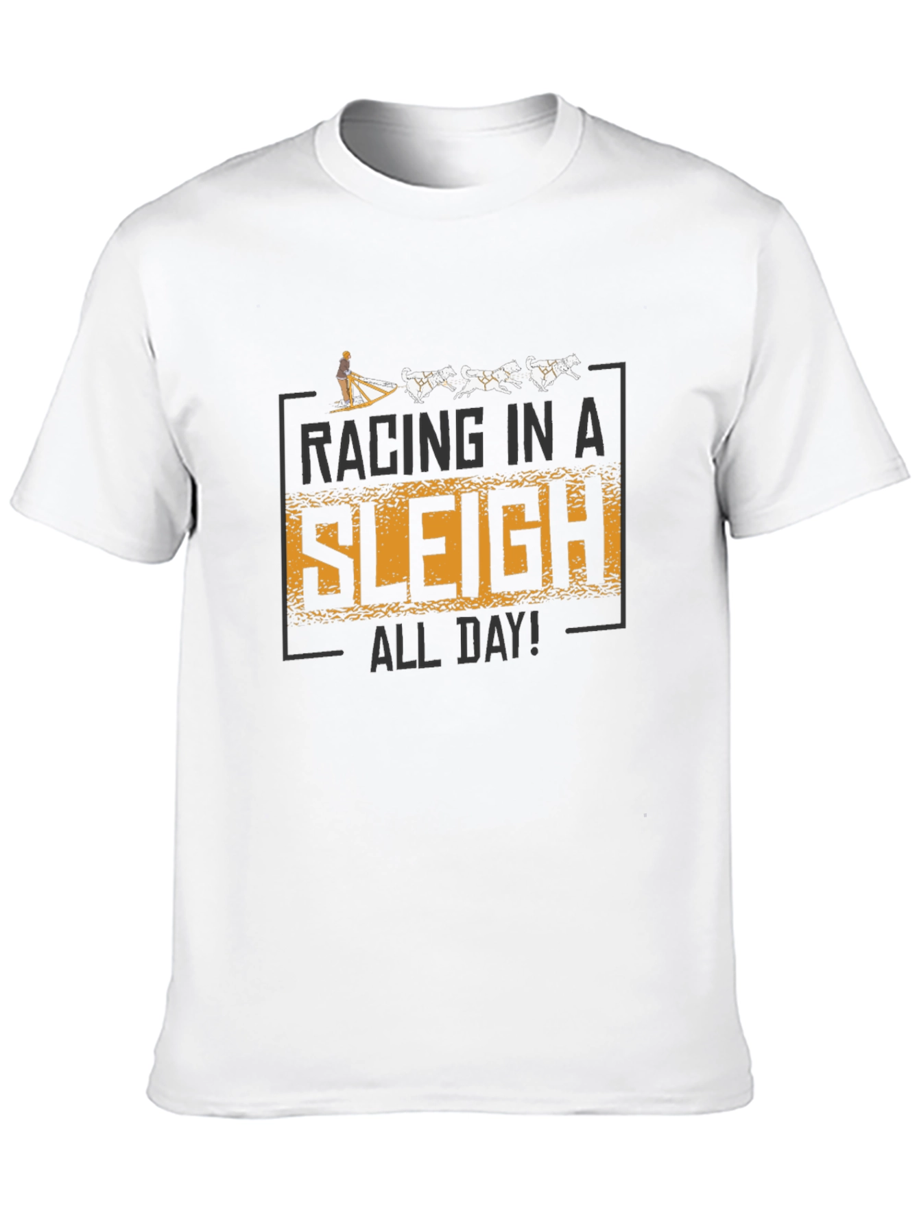 Racing in a Sleigh All Day Graphic T-Shirt