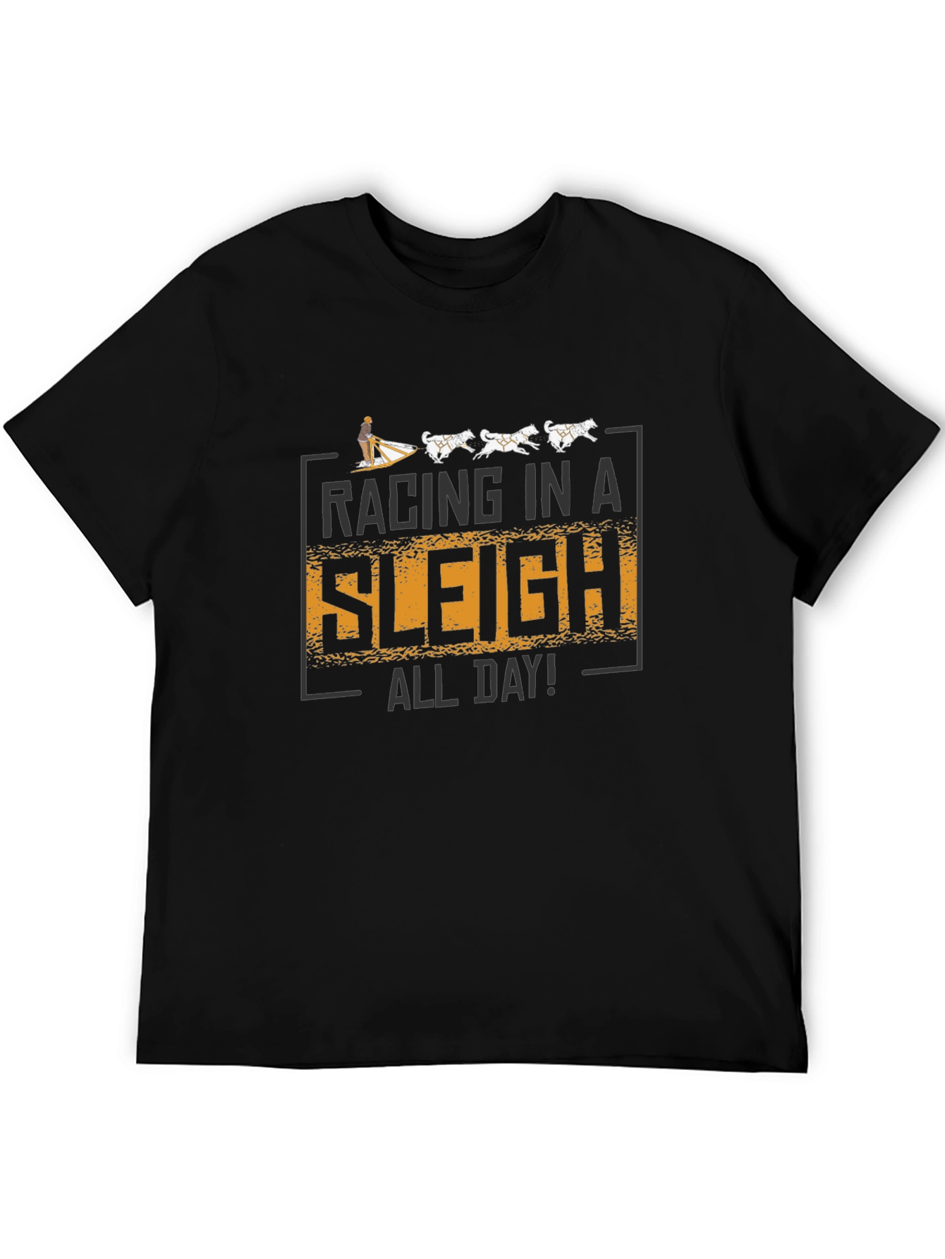 Racing in a Sleigh All Day Graphic T-Shirt