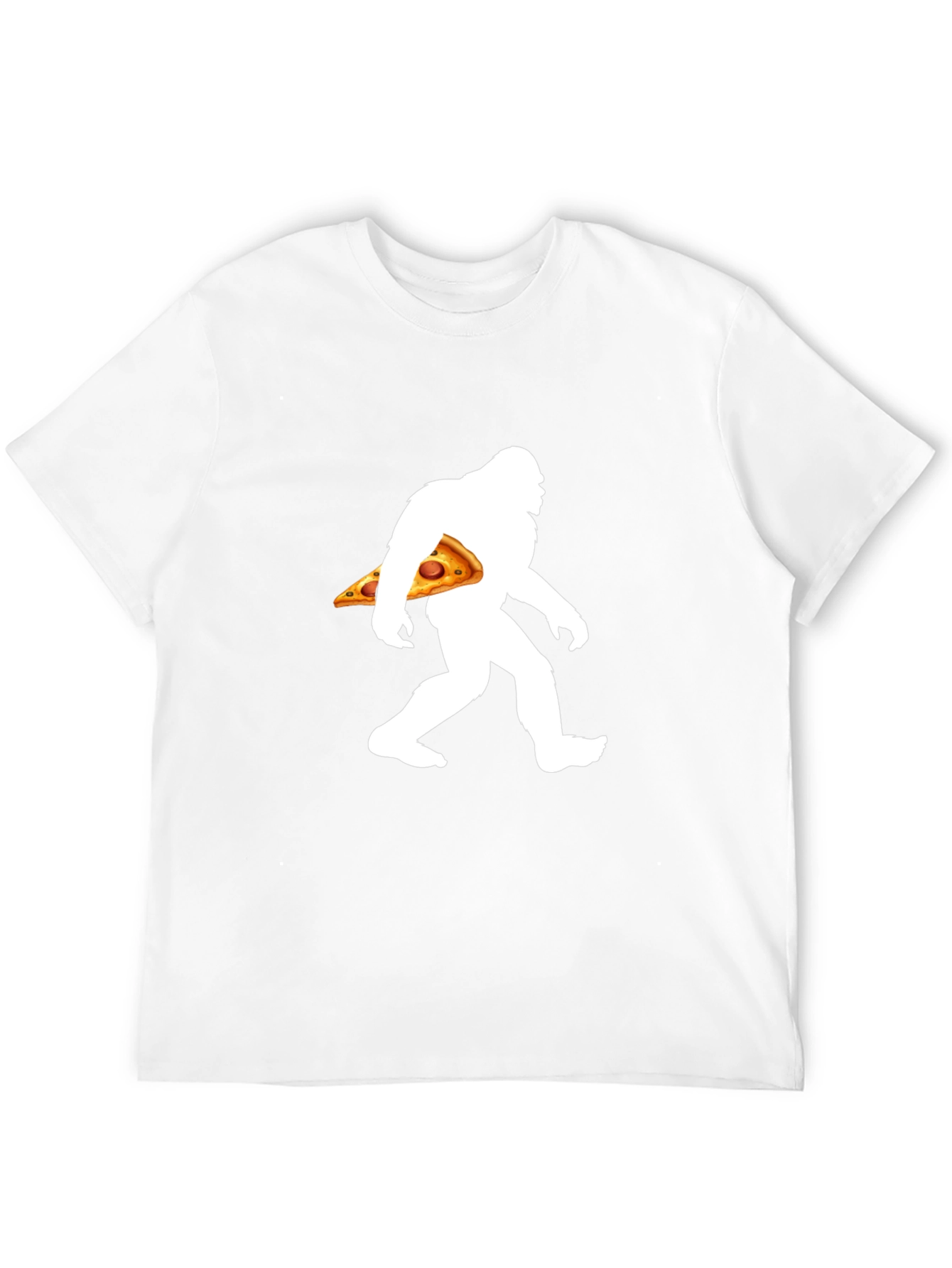 Bigfoot Pizza Graphic T-Shirt