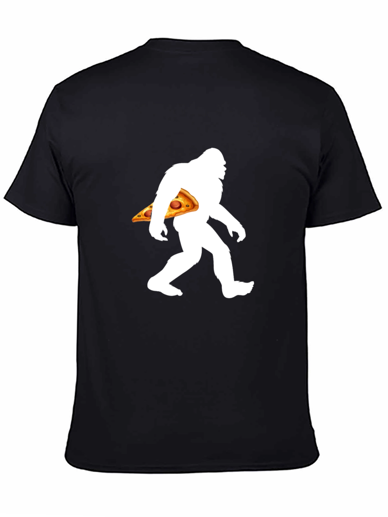 Bigfoot Pizza Graphic T-Shirt