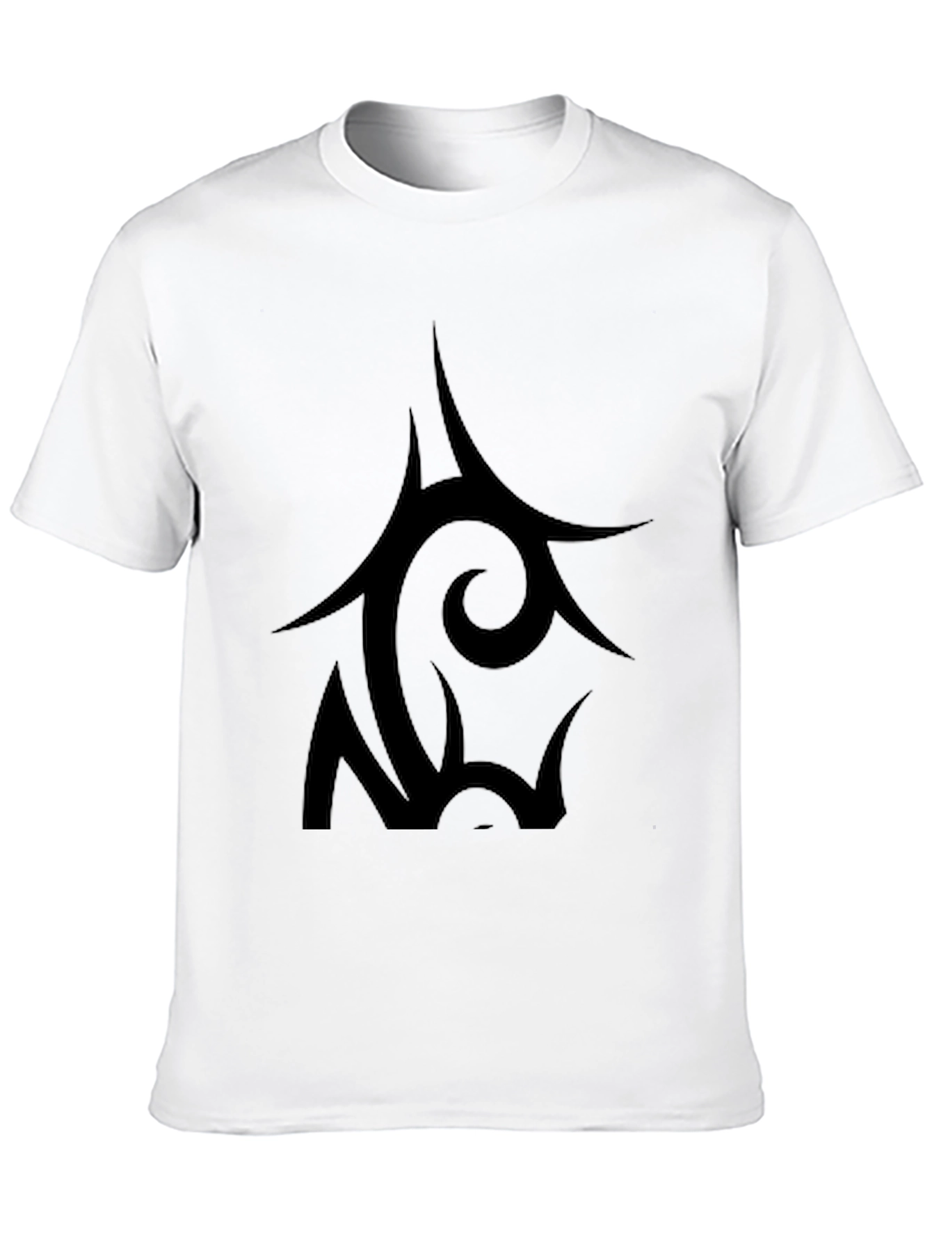 Black Tribal Graphic T-Shirt for Men