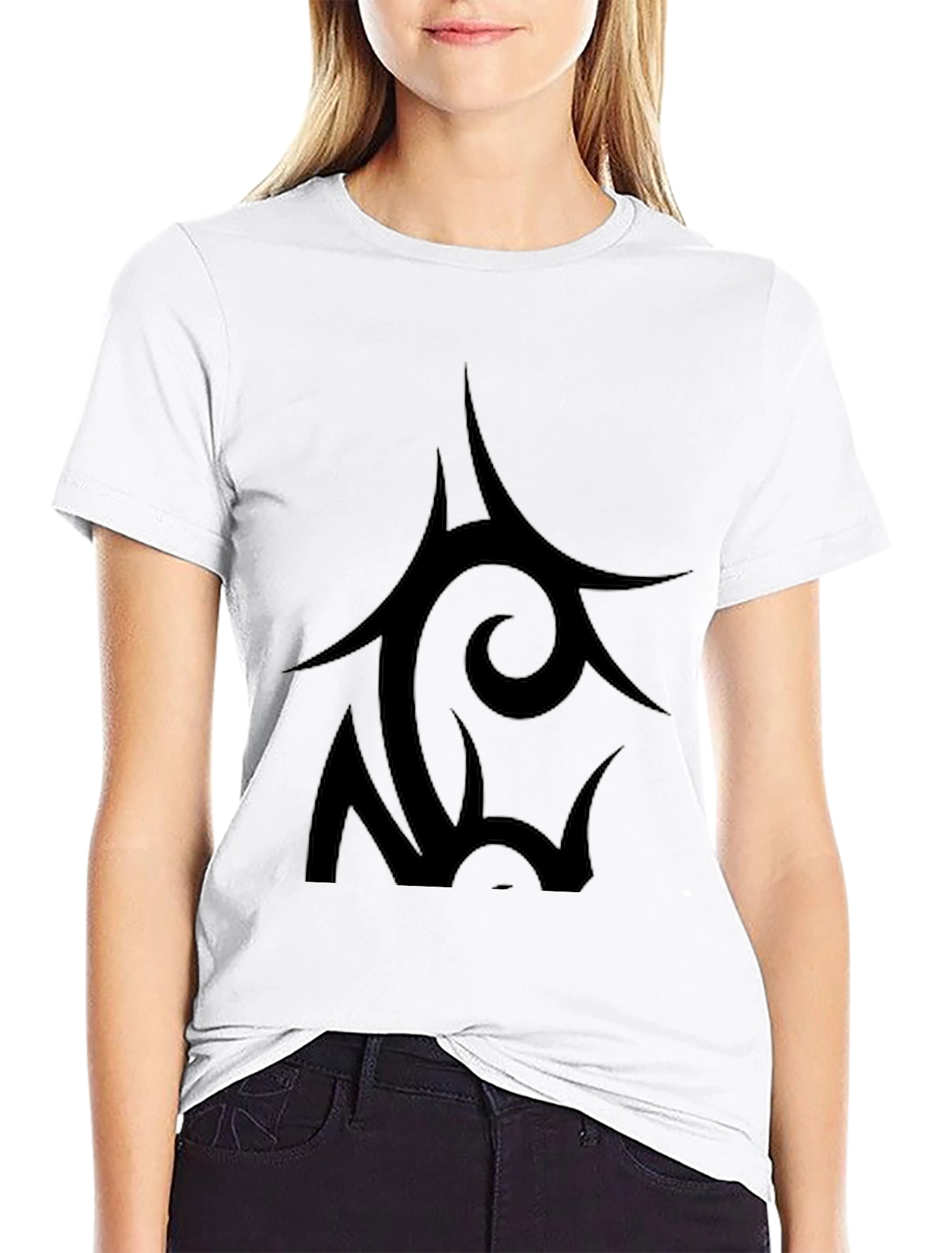 Black Tribal Graphic T-Shirt for Men