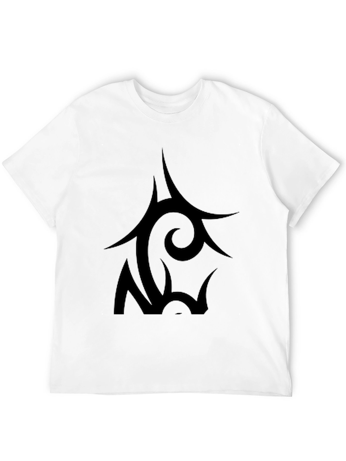 Black Tribal Graphic T-Shirt for Men
