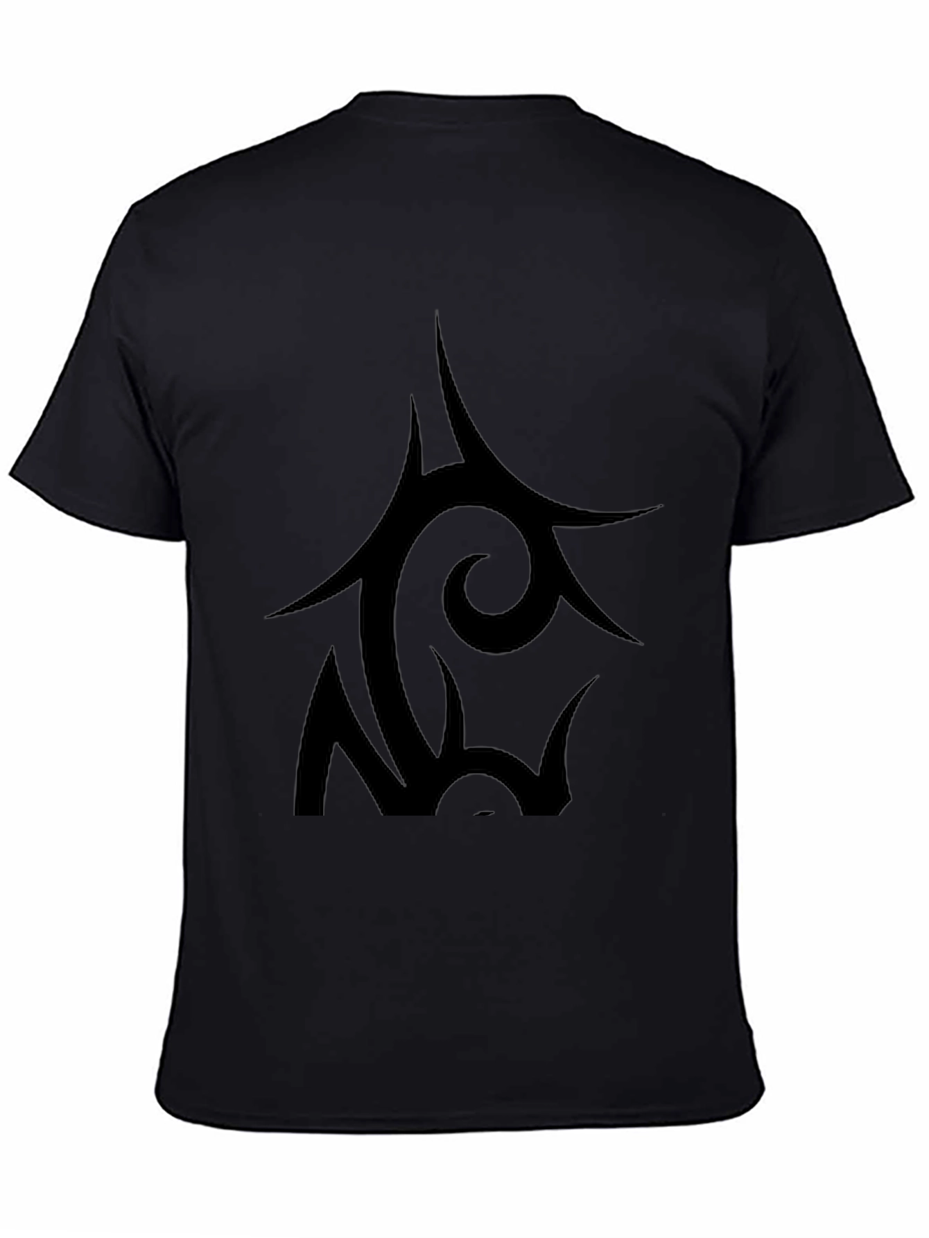 Black Tribal Graphic T-Shirt for Men