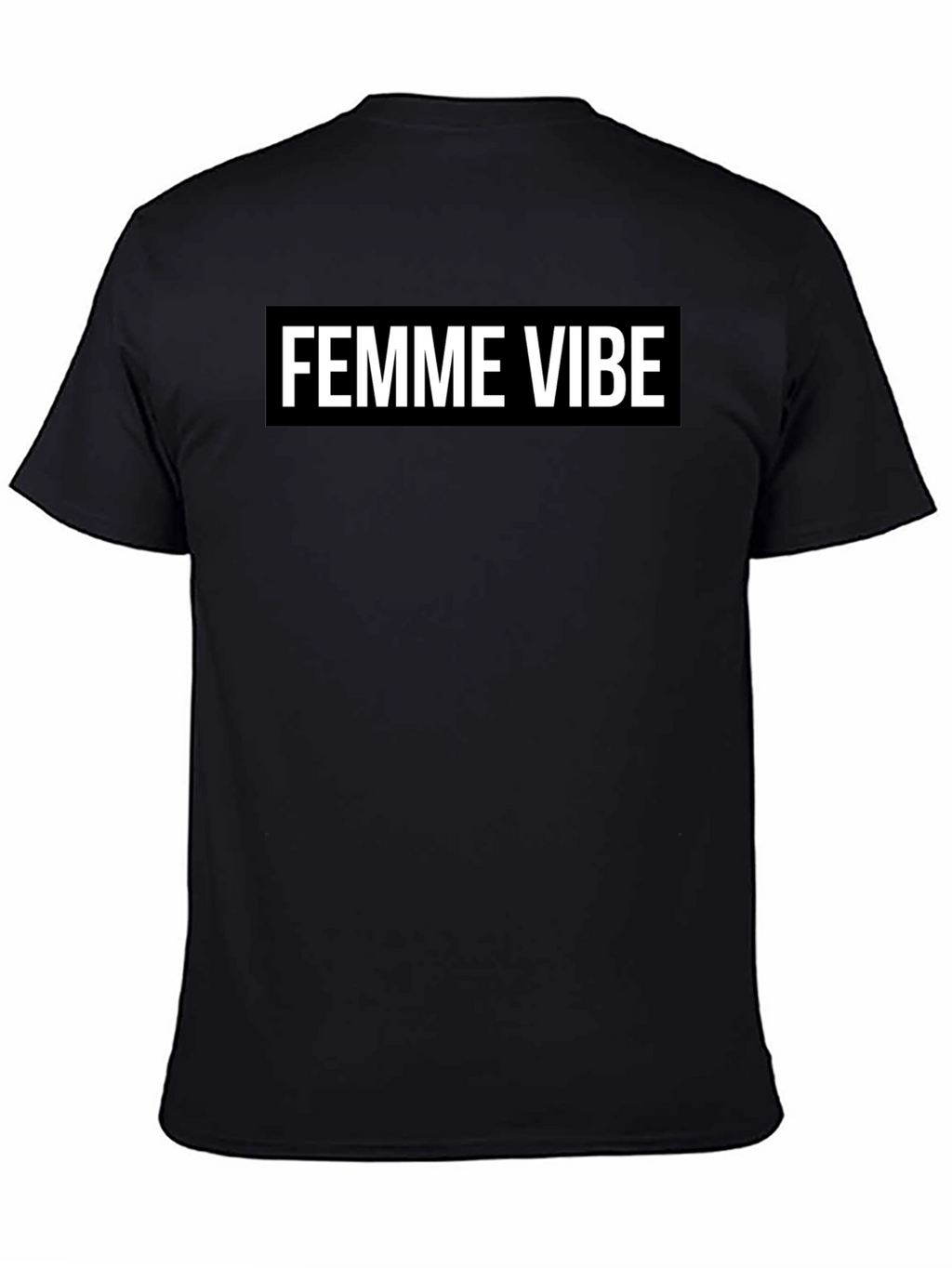 Femme Vibe Black Graphic Tee