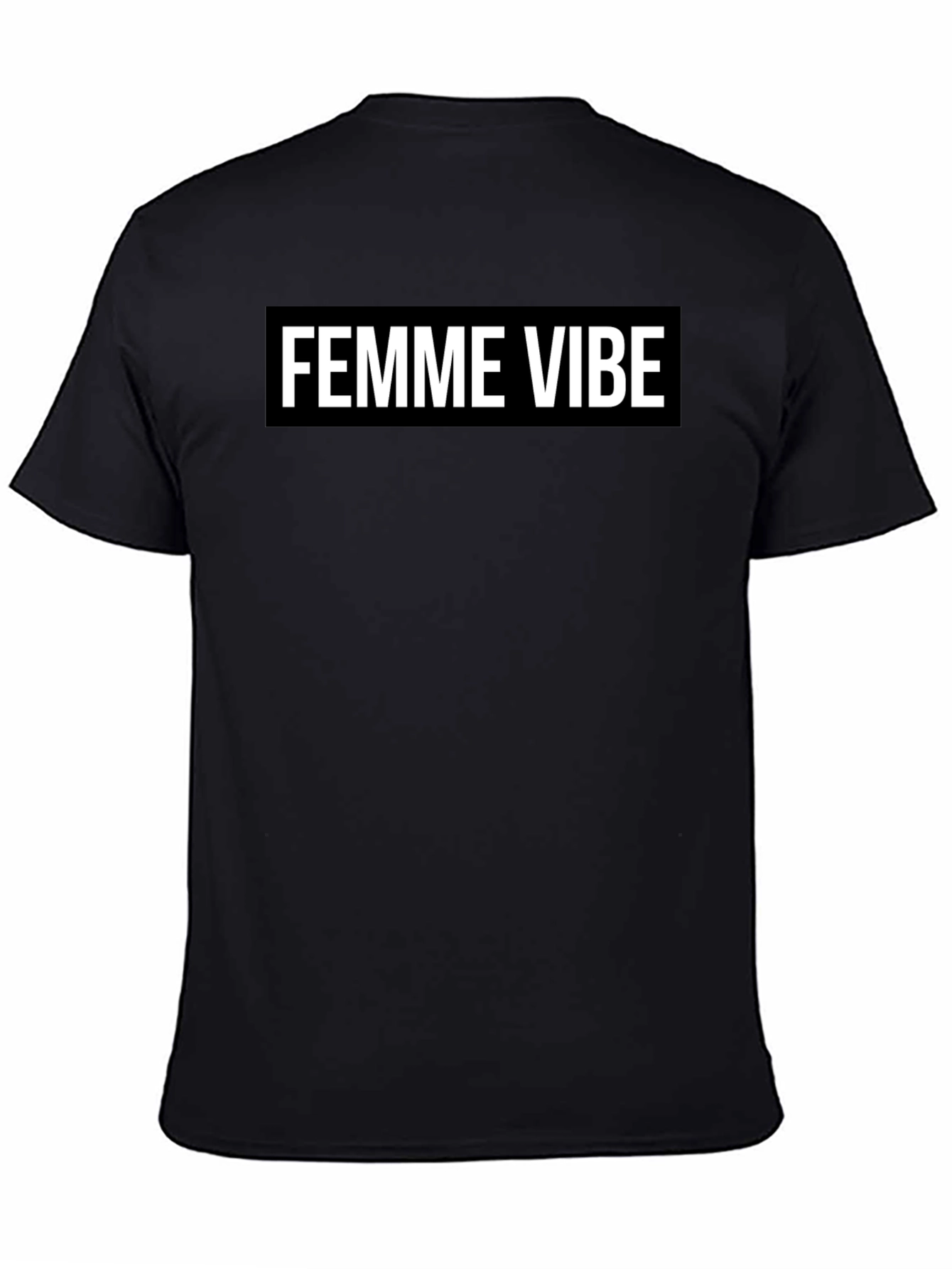 Femme Vibe Black Graphic Tee