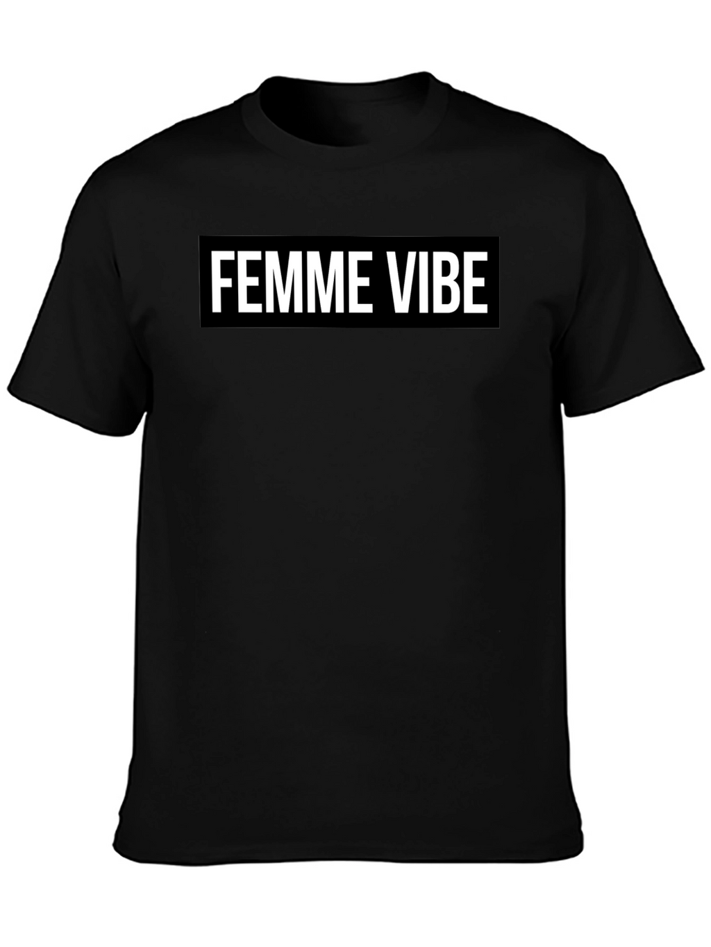 Femme Vibe Black Graphic Tee