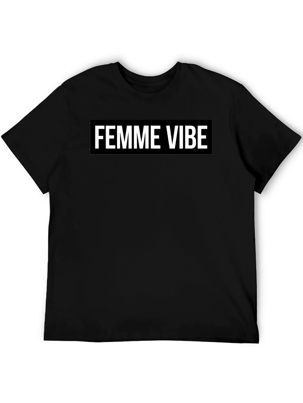 Femme Vibe Black Graphic Tee