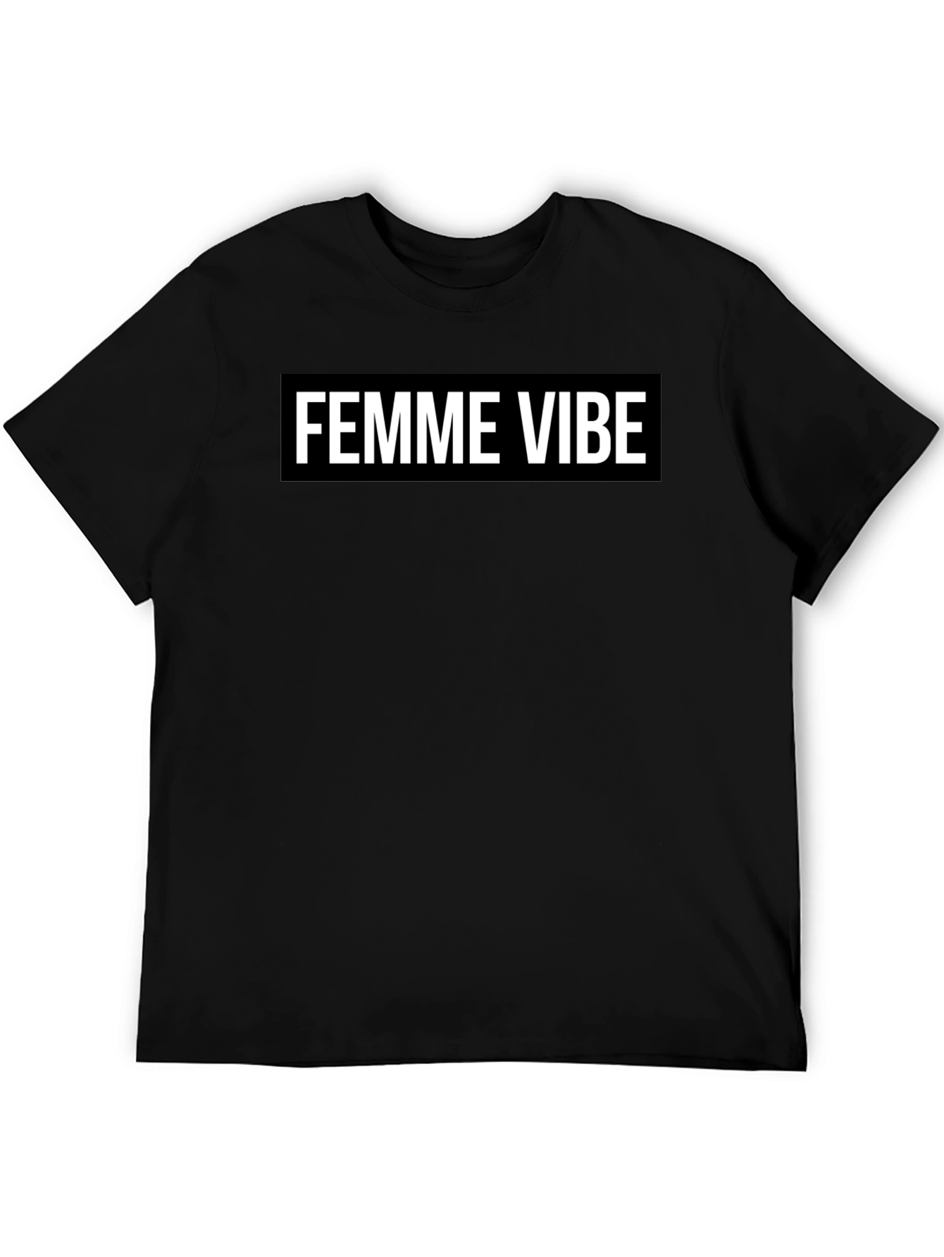 Femme Vibe Black Graphic Tee