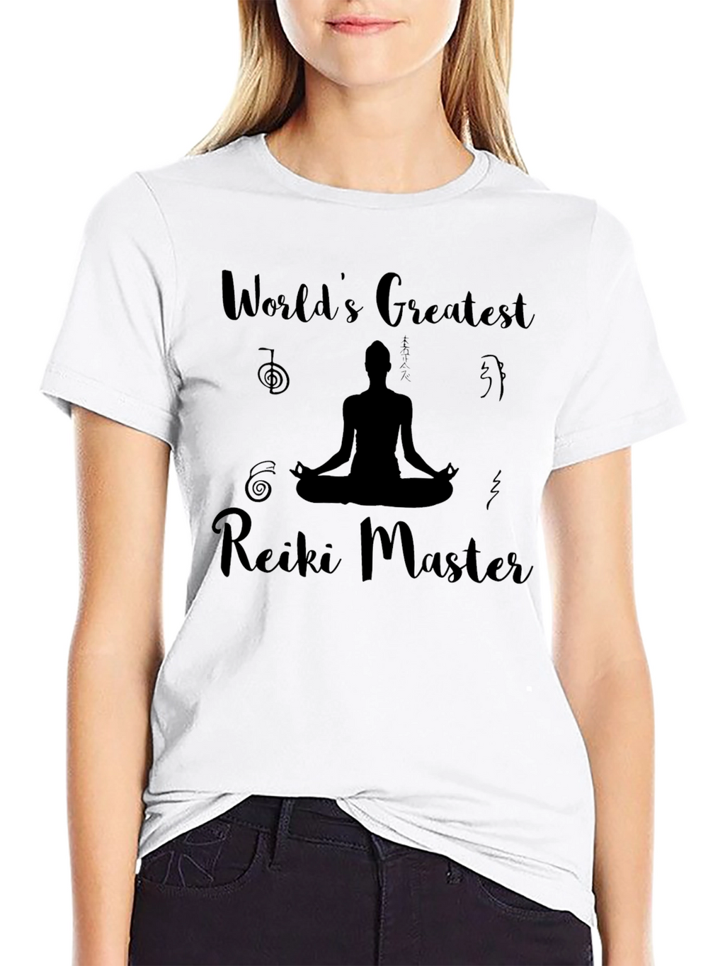 Worlds Greatest Reiki Master Black T-Shirt