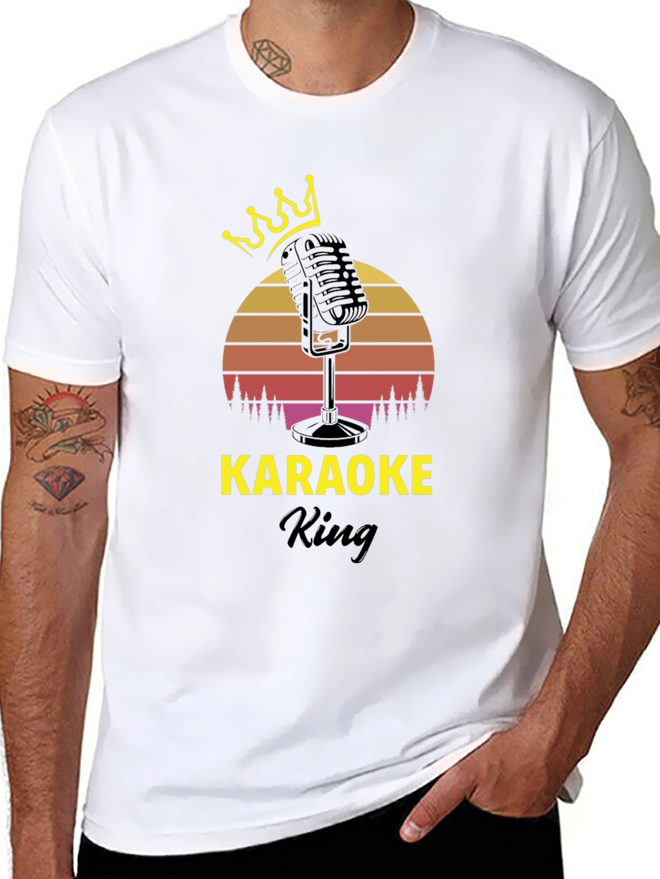 Karaoke King Black T-Shirt