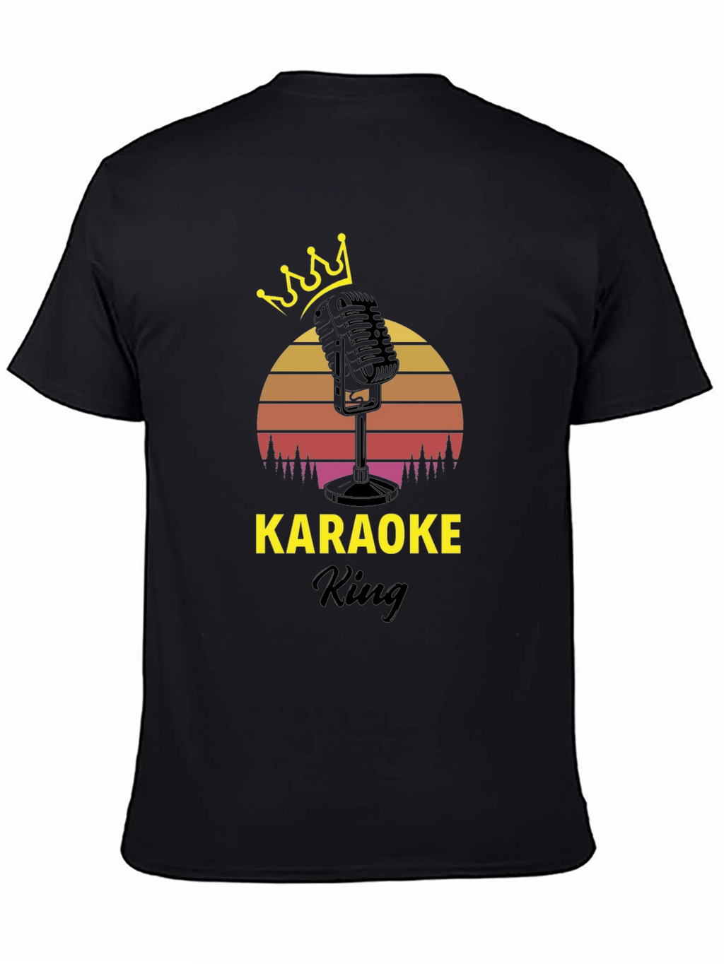 Karaoke King Black T-Shirt