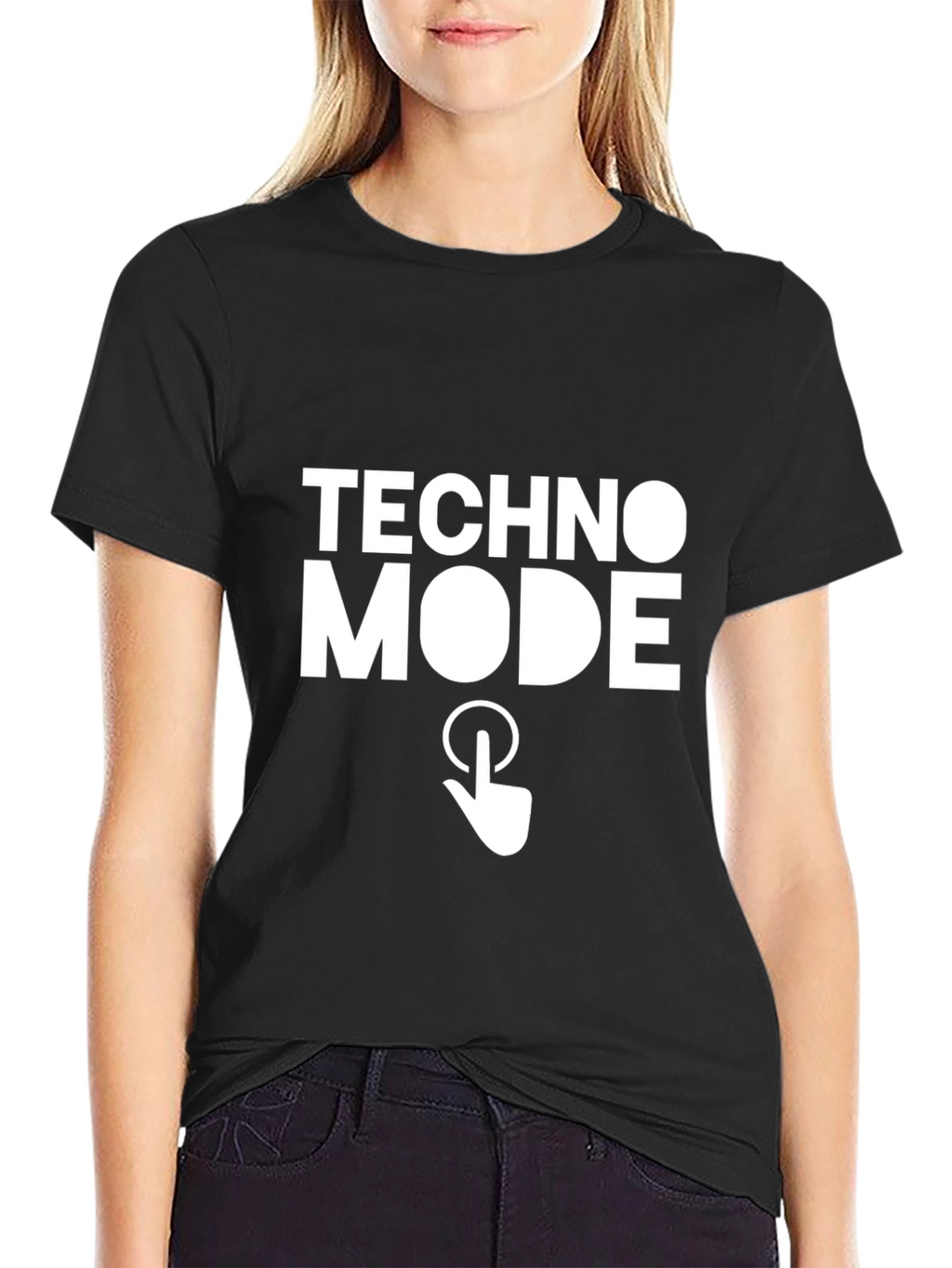 Techno Mode Graphic Tee - Turn On the Music