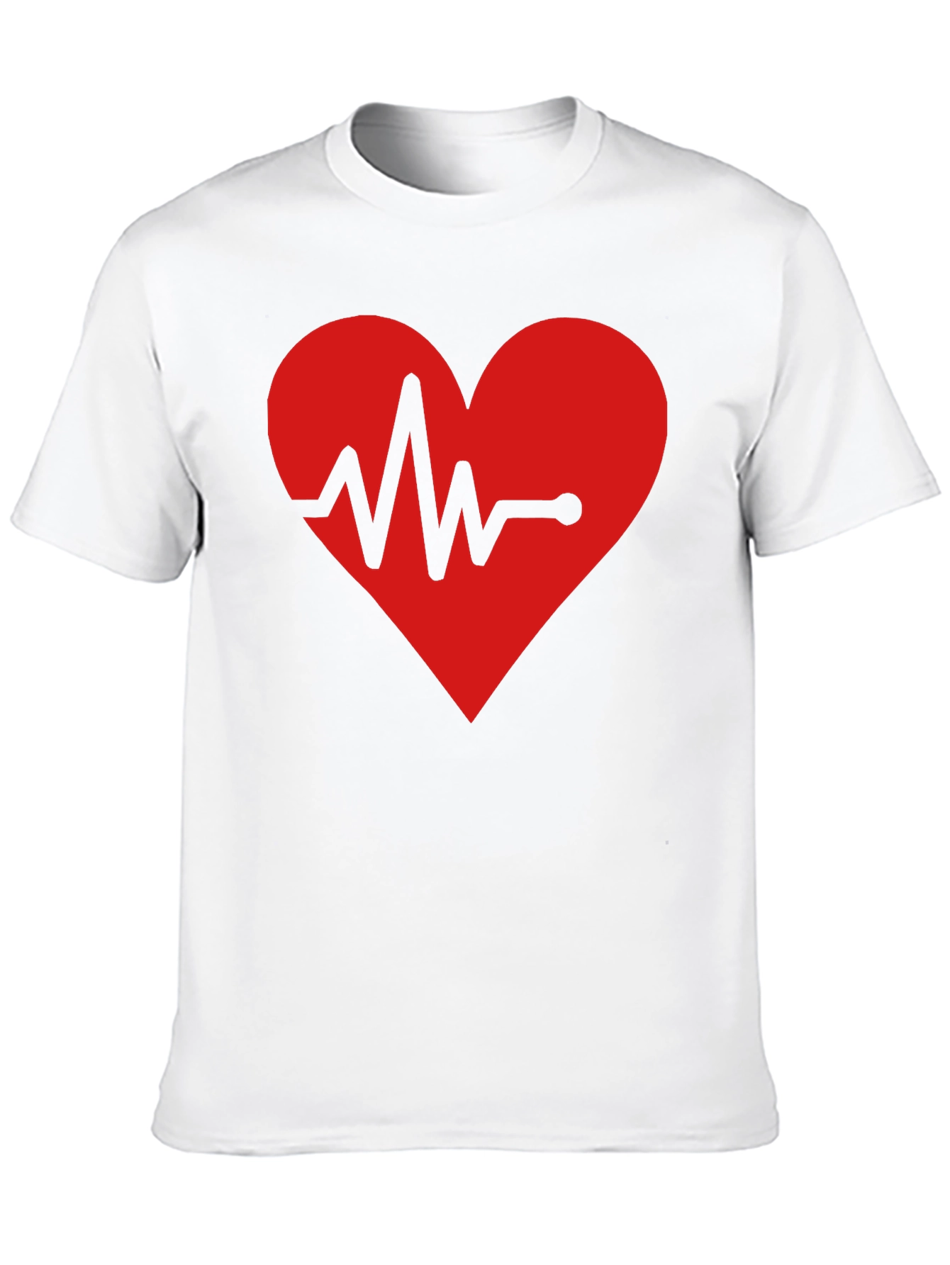 Heartbeat Graphic T-Shirt - Black Cotton Tee
