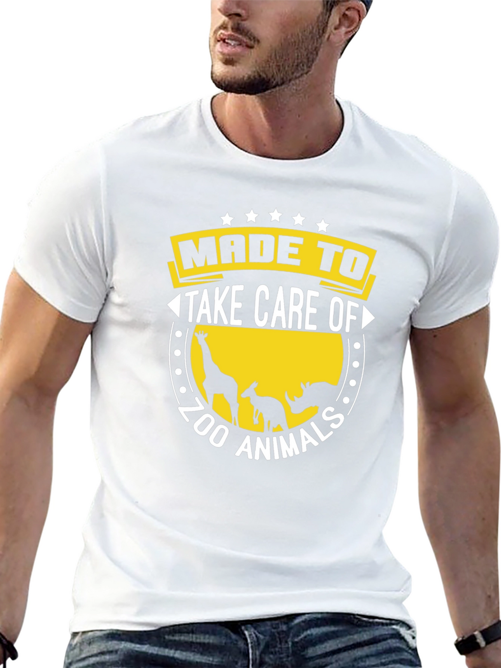 Zoo Animal Care T-Shirt Black Cotton Tee