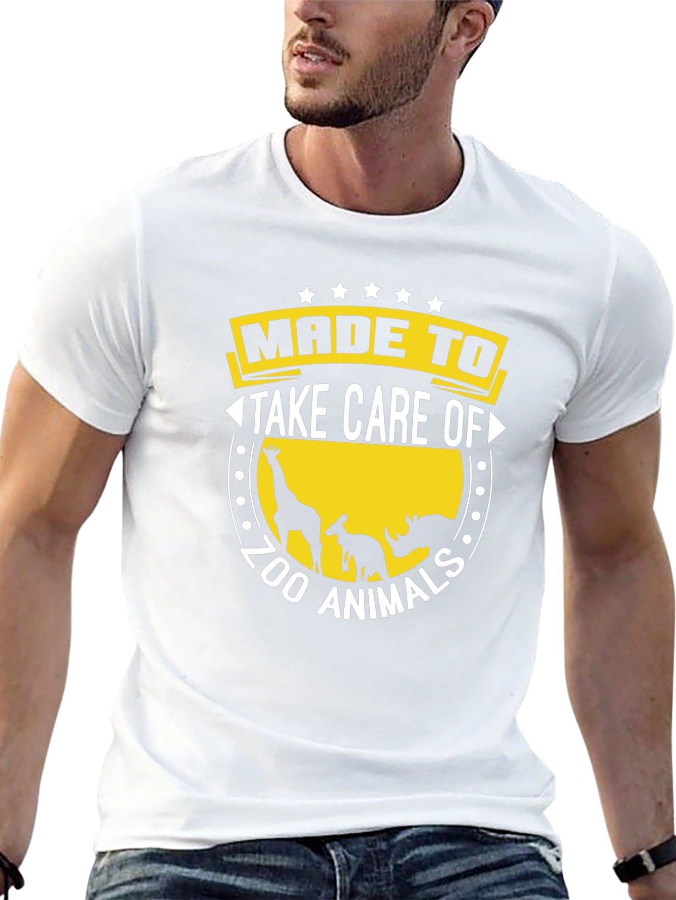 Zoo Animal Care T-Shirt Black Cotton Tee