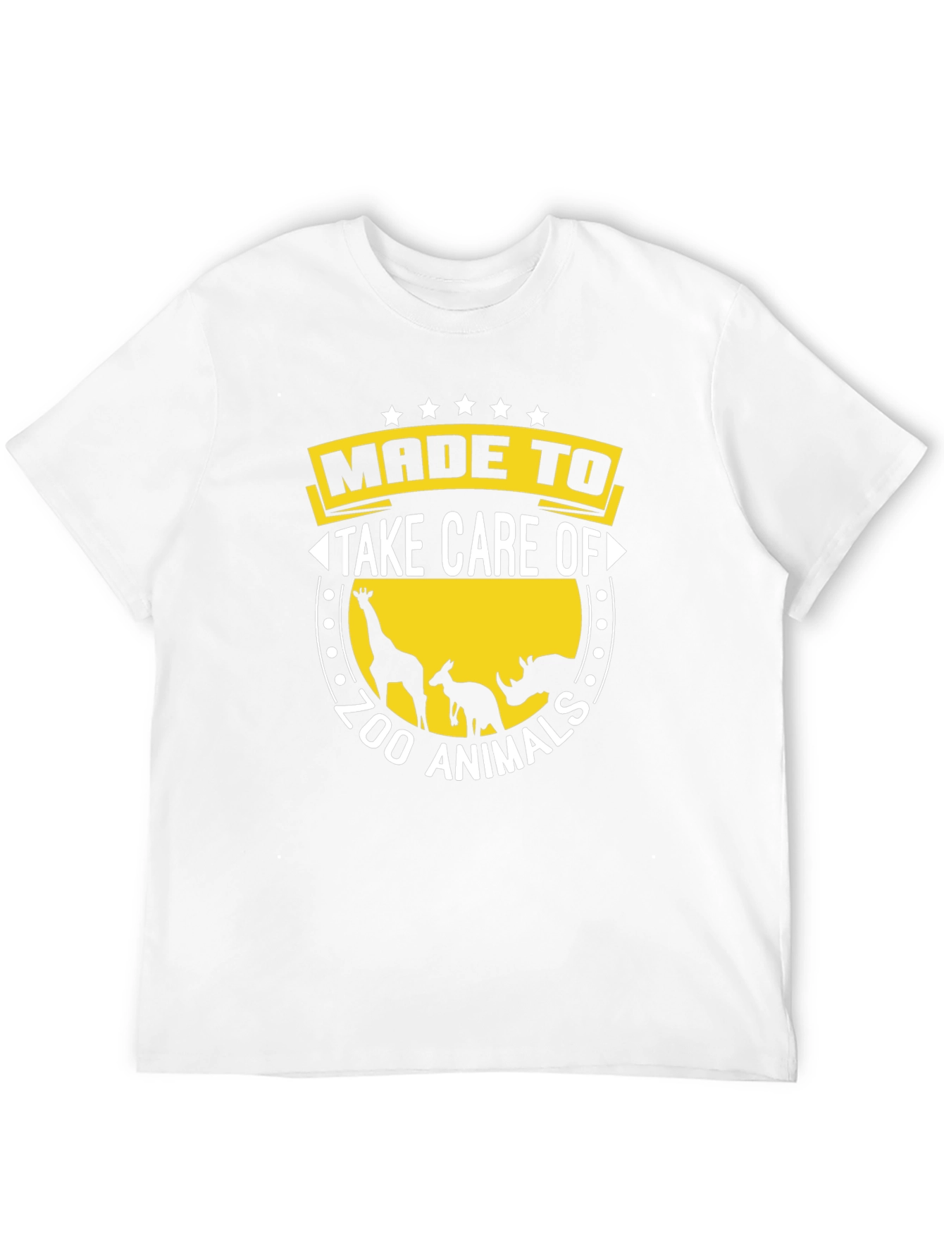 Zoo Animal Care T-Shirt Black Cotton Tee