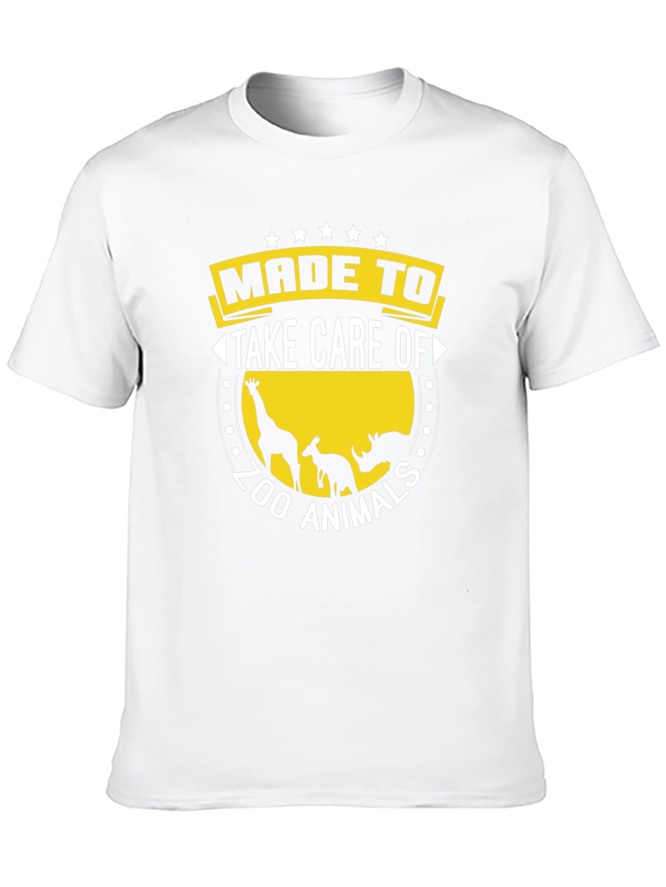 Zoo Animal Care T-Shirt Black Cotton Tee