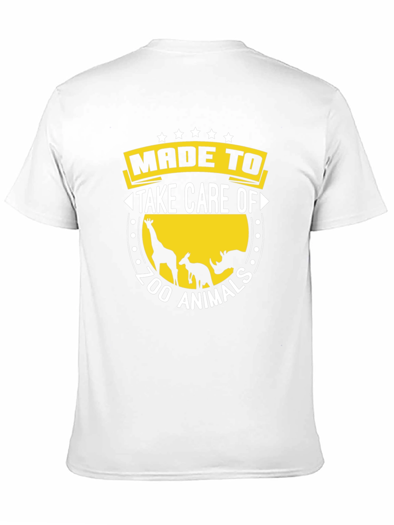 Zoo Animal Care T-Shirt Black Cotton Tee
