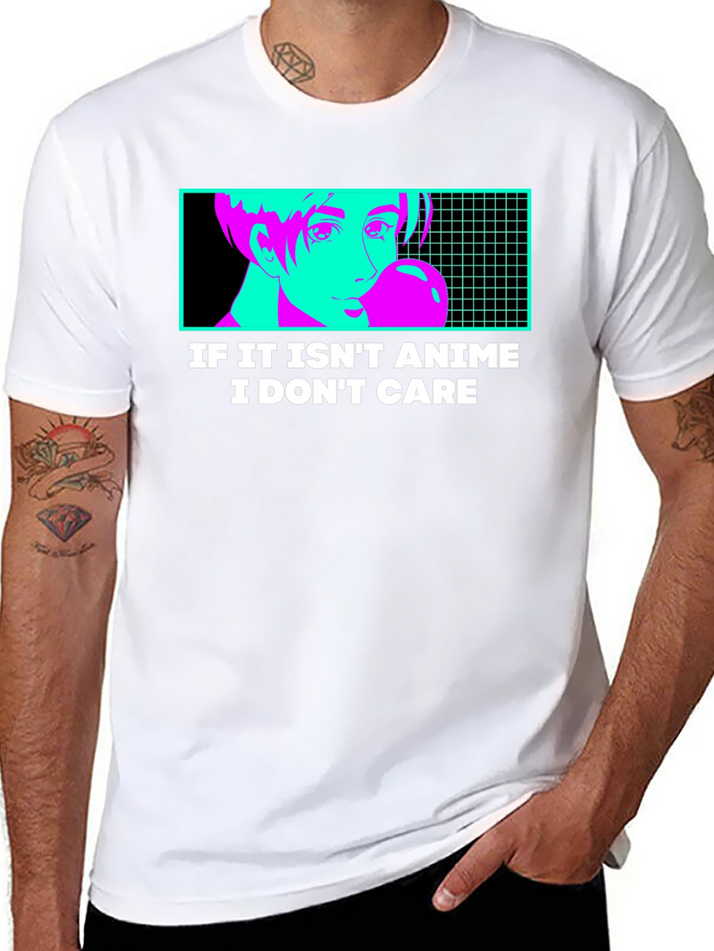Anime Lovers T-Shirt - Black Unique Design