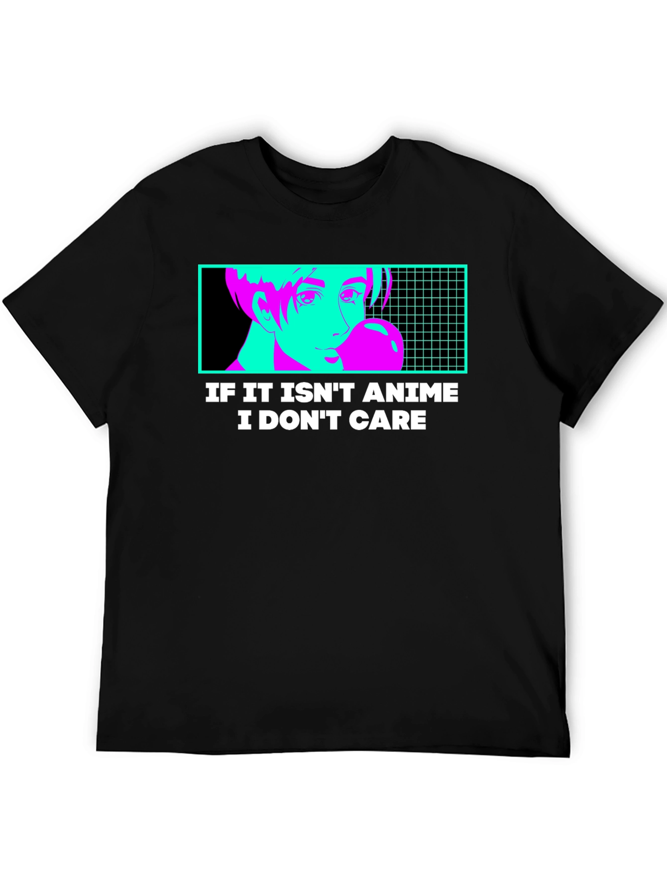 Anime Lovers T-Shirt - Black Unique Design