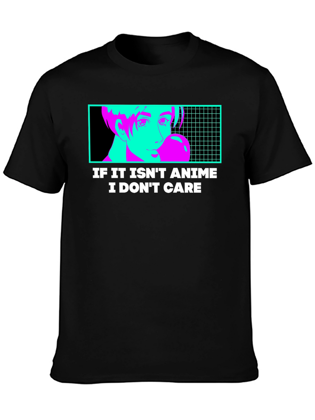 Anime Lovers T-Shirt - Black Unique Design