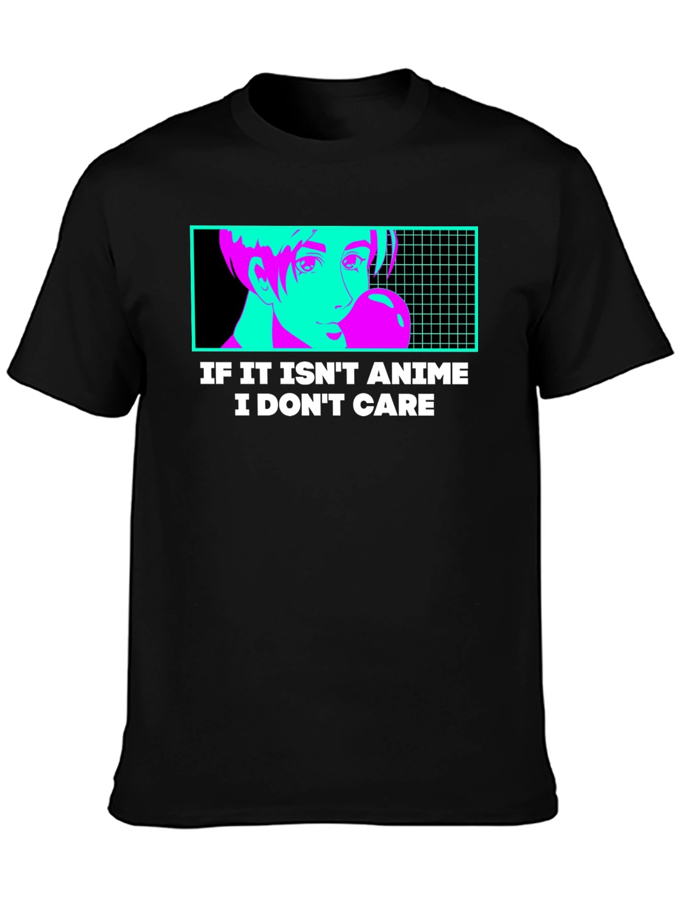 Anime Lovers T-Shirt - Black Unique Design