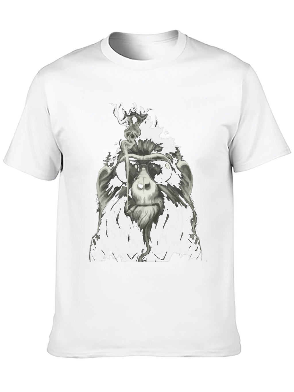 Cool Monkey Smoking T-Shirt - Unique Graphic Tee