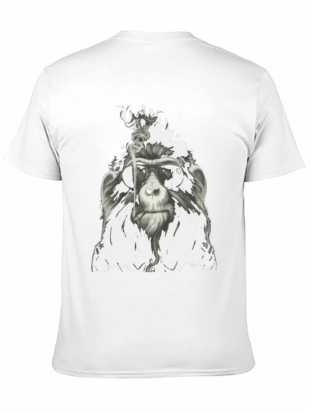 Cool Monkey Smoking T-Shirt - Unique Graphic Tee
