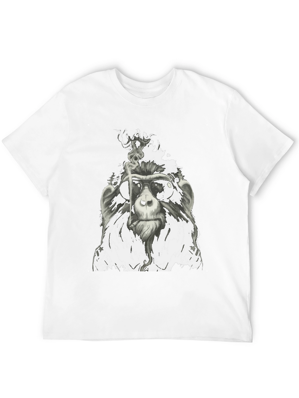 Cool Monkey Smoking T-Shirt - Unique Graphic Tee