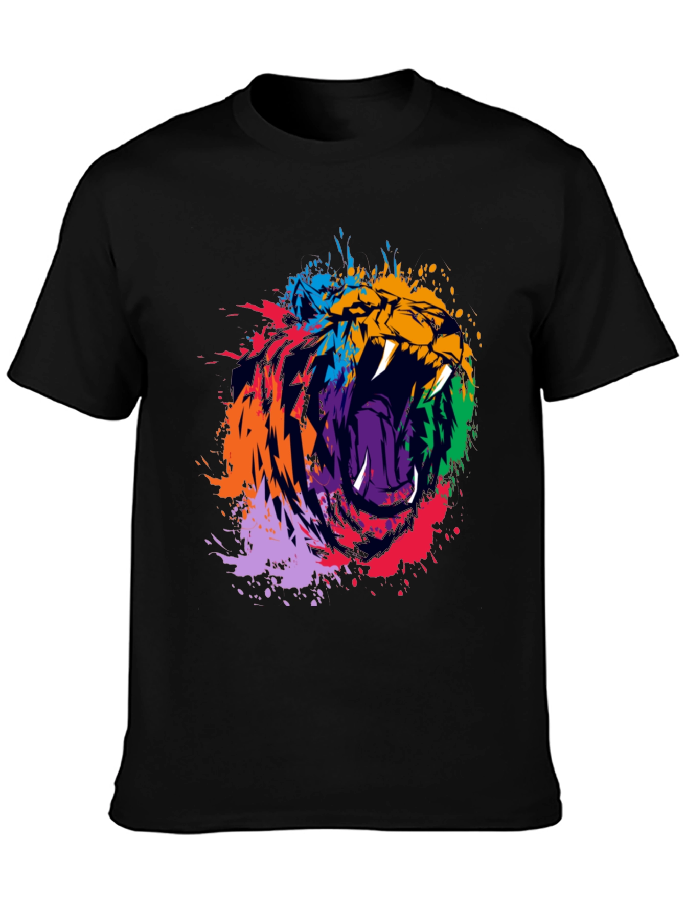 Roaring Lion Graphic Black T-Shirt