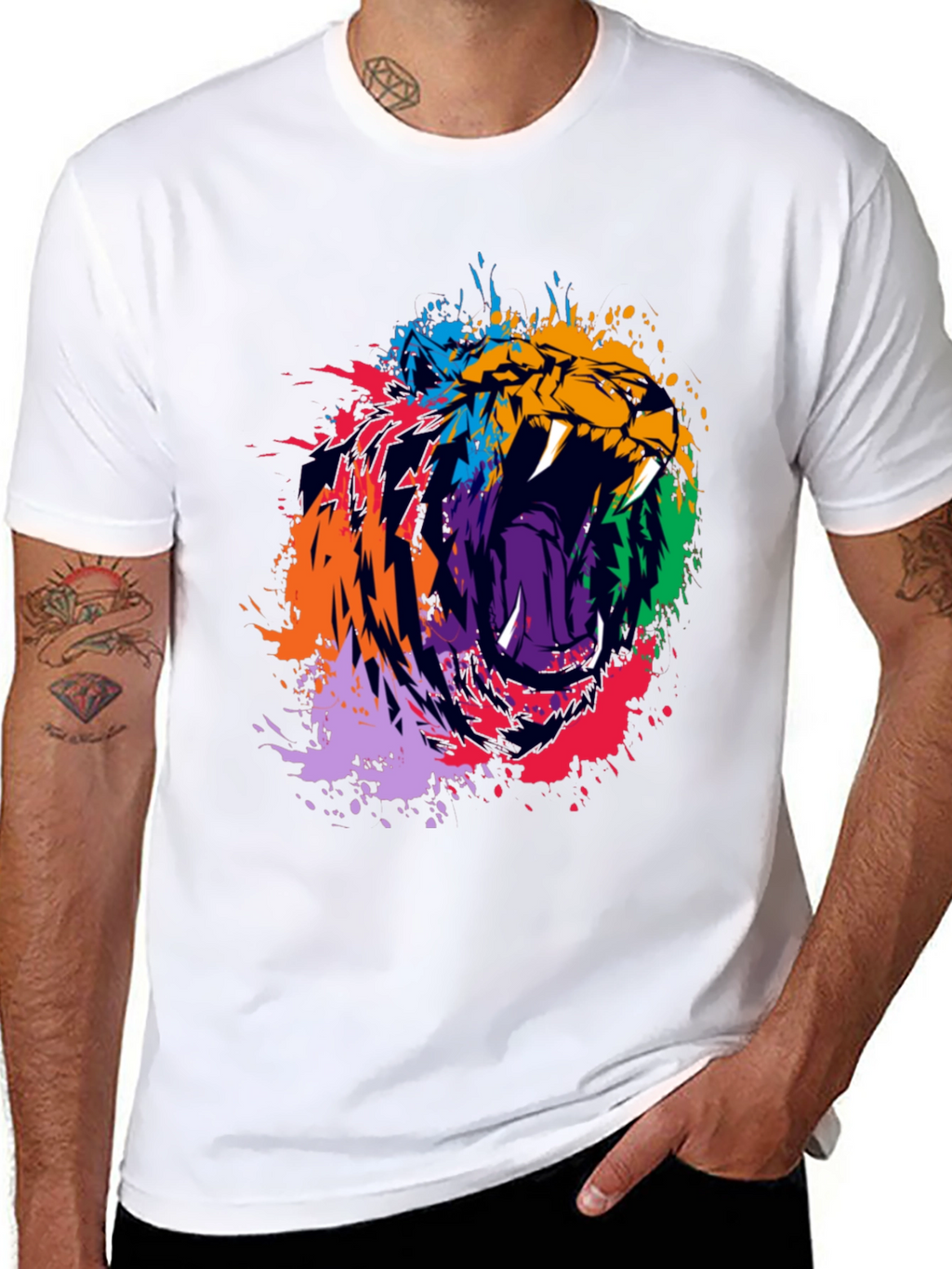 Roaring Lion Graphic Black T-Shirt
