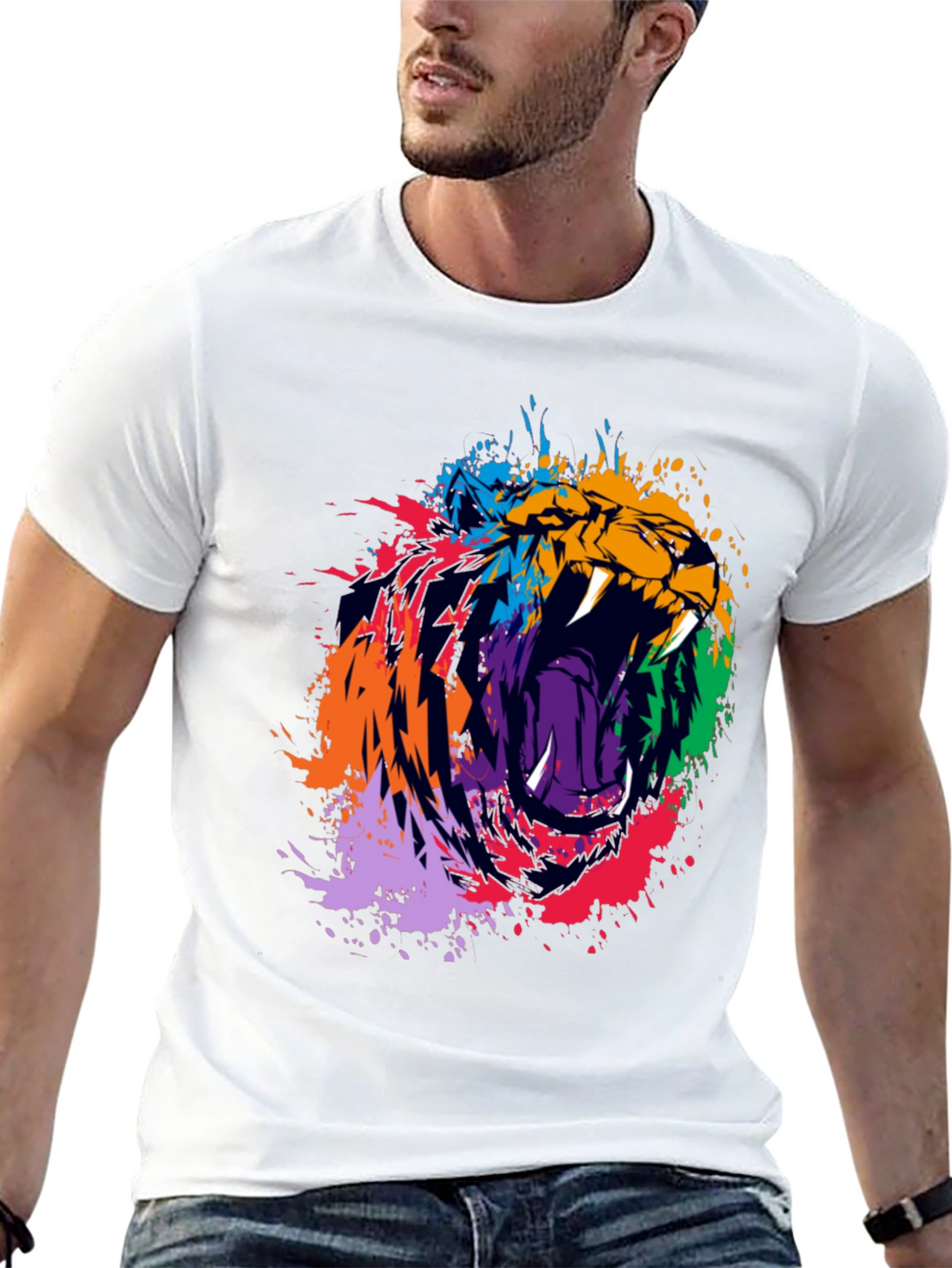Roaring Lion Graphic Black T-Shirt