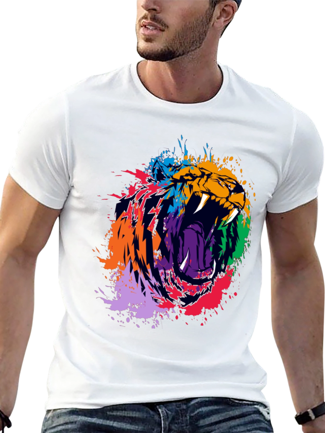 Roaring Lion Graphic Black T-Shirt