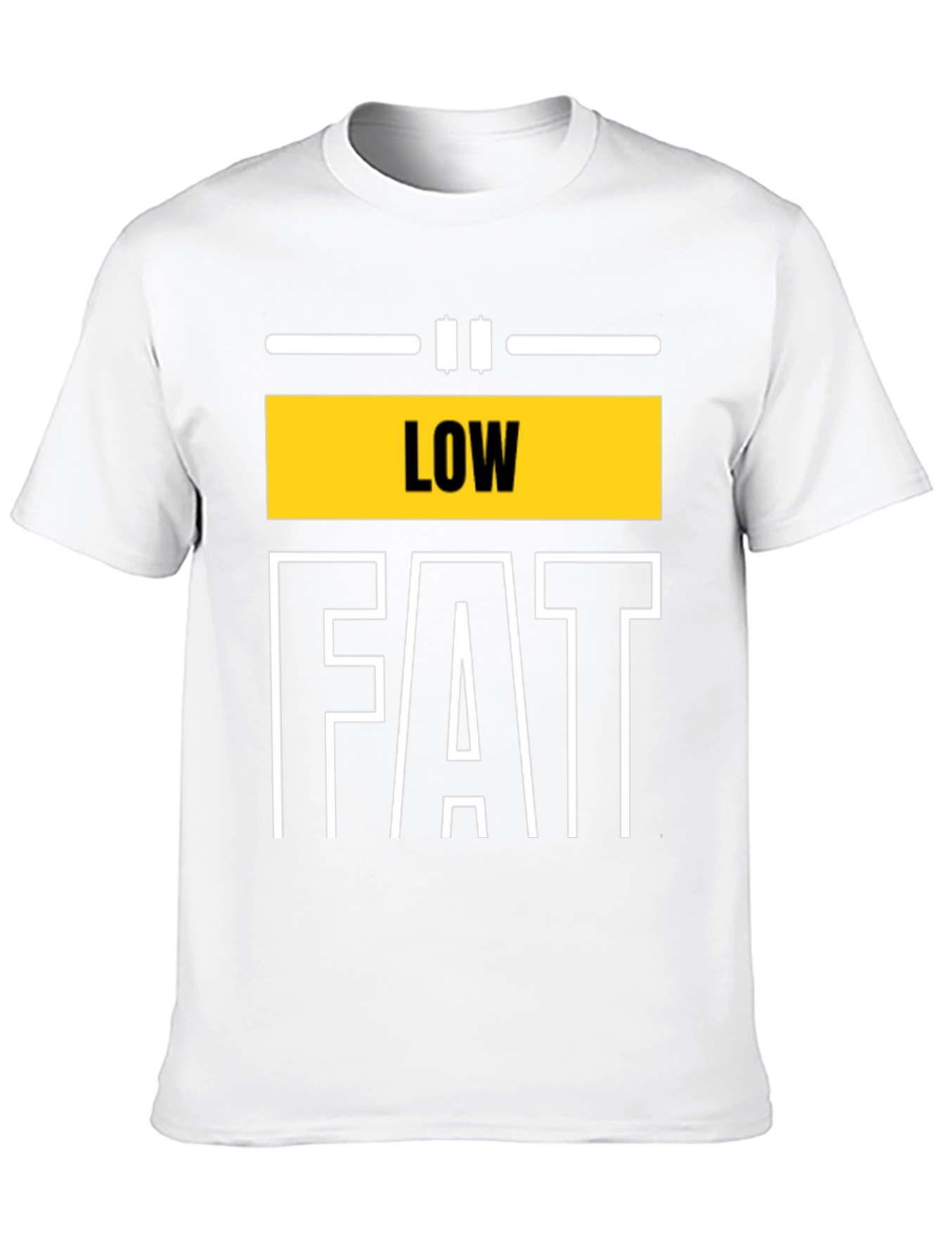 Low Fat Graphic Tee - Unisex Black T-Shirt