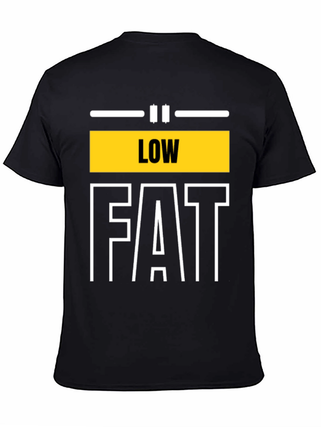 Low Fat Graphic Tee - Unisex Black T-Shirt