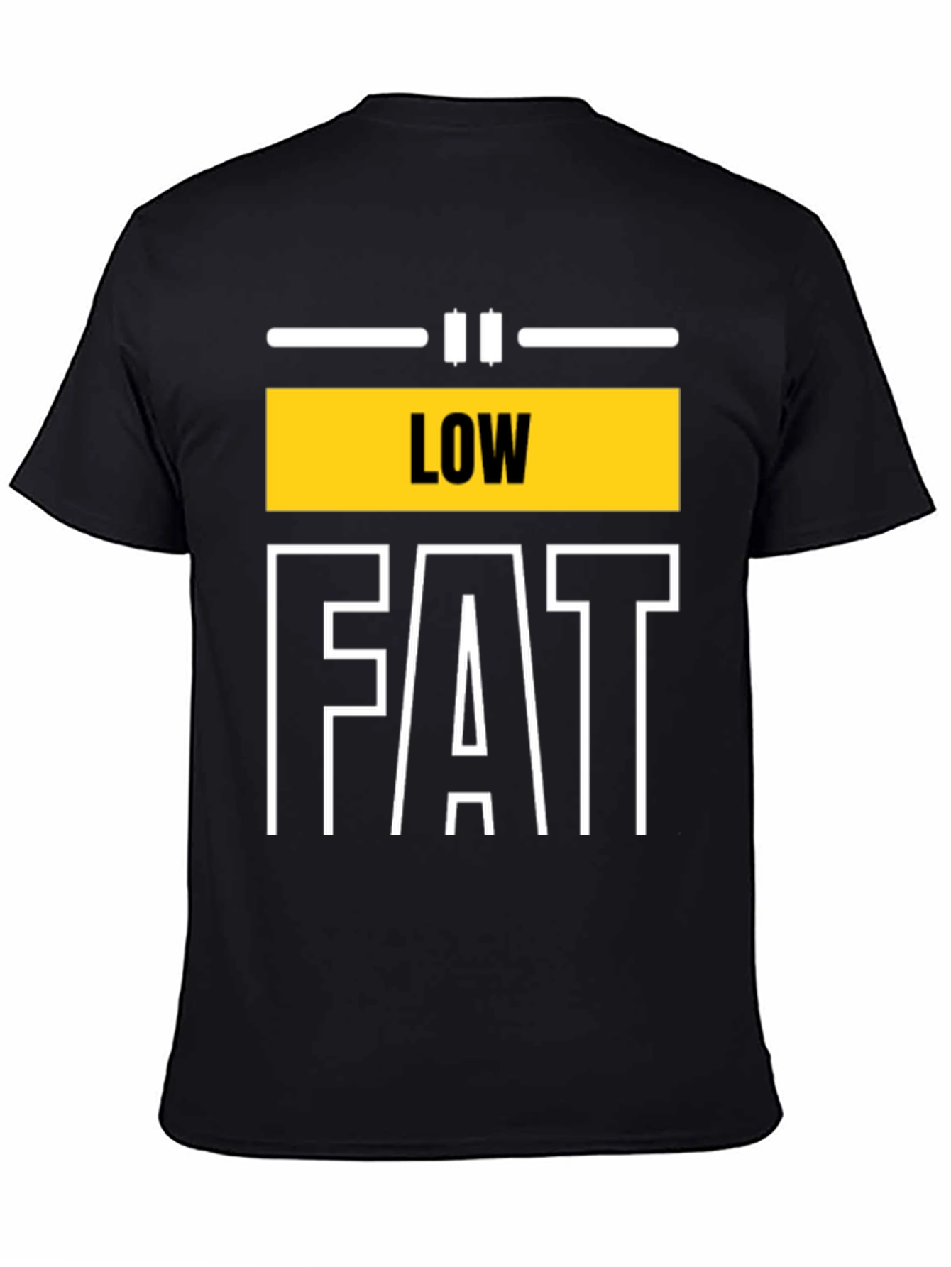 Low Fat Graphic Tee - Unisex Black T-Shirt