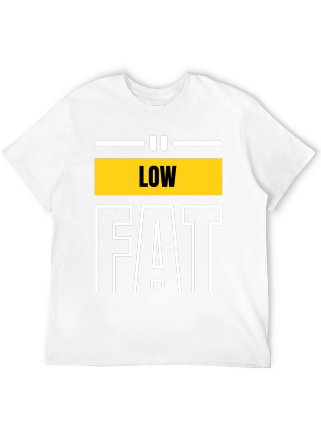 Low Fat Graphic Tee - Unisex Black T-Shirt