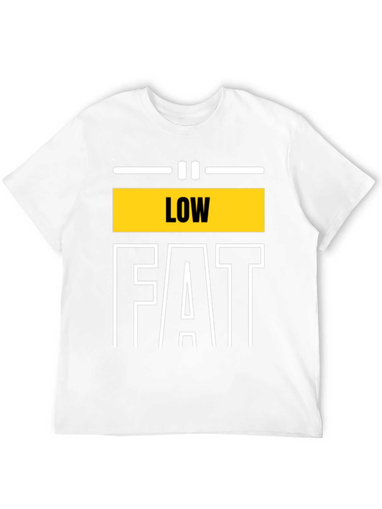 Low Fat Graphic Tee - Unisex Black T-Shirt