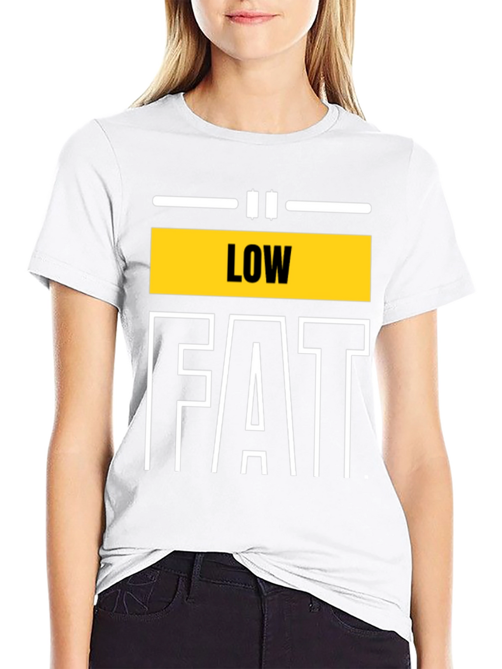 Low Fat Graphic Tee - Unisex Black T-Shirt