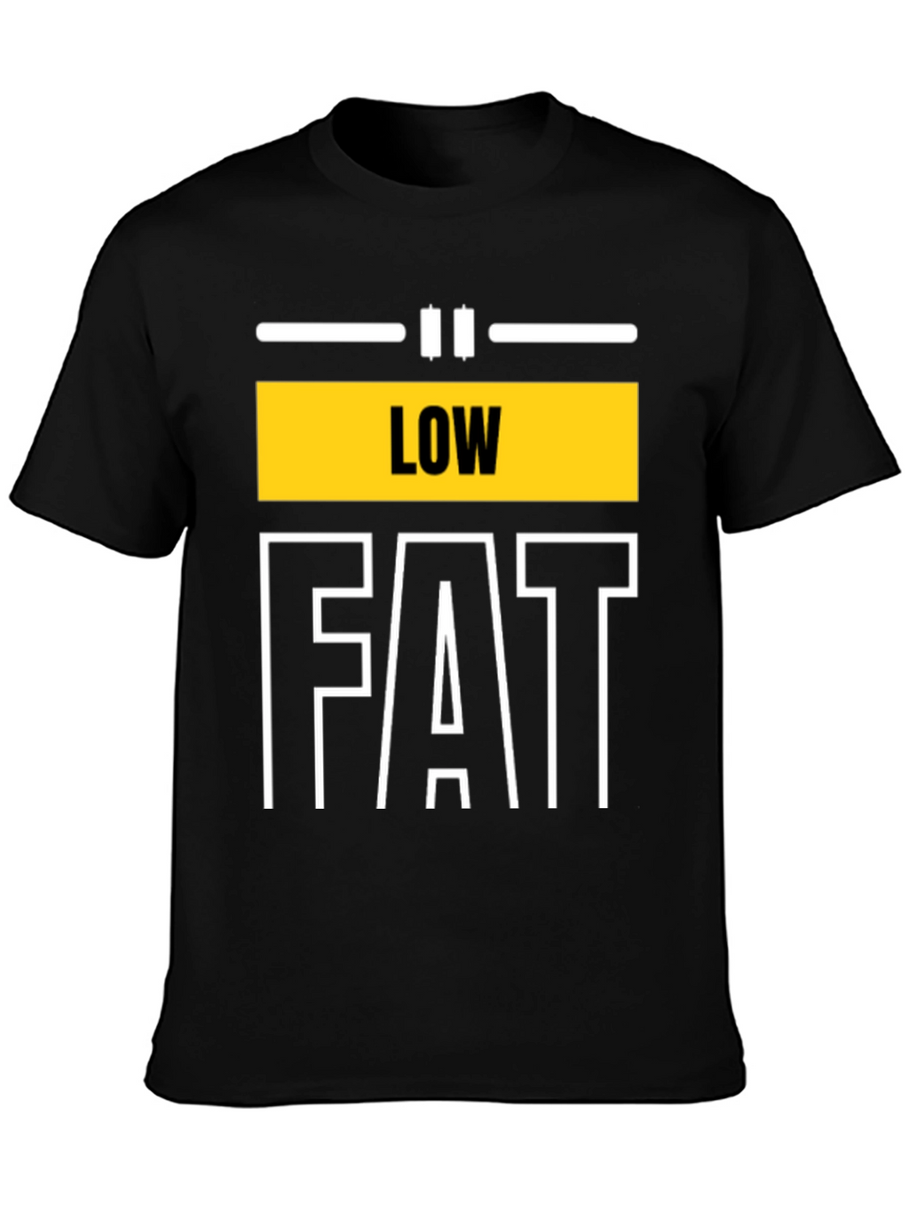 Low Fat Graphic Tee - Unisex Black T-Shirt