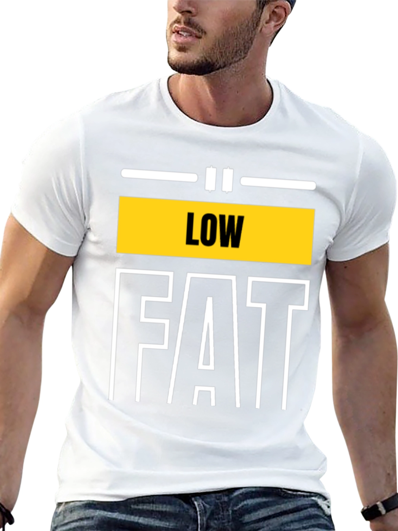 Low Fat Graphic Tee - Unisex Black T-Shirt