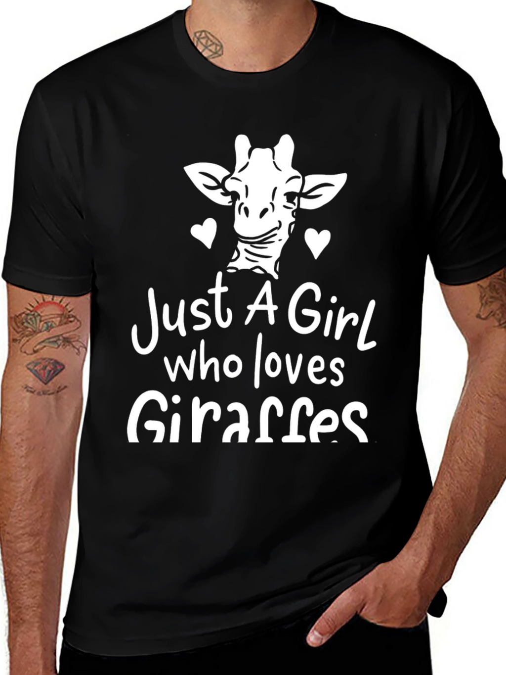 Just A Girl Who Loves Giraffes - Graphic Tee