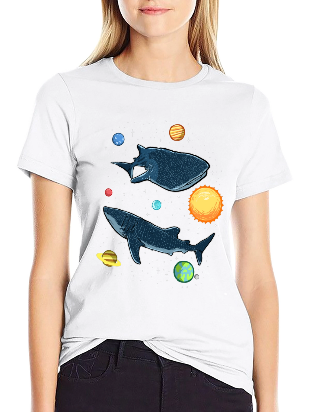 Cosmic Whale Shark Graphic Tee