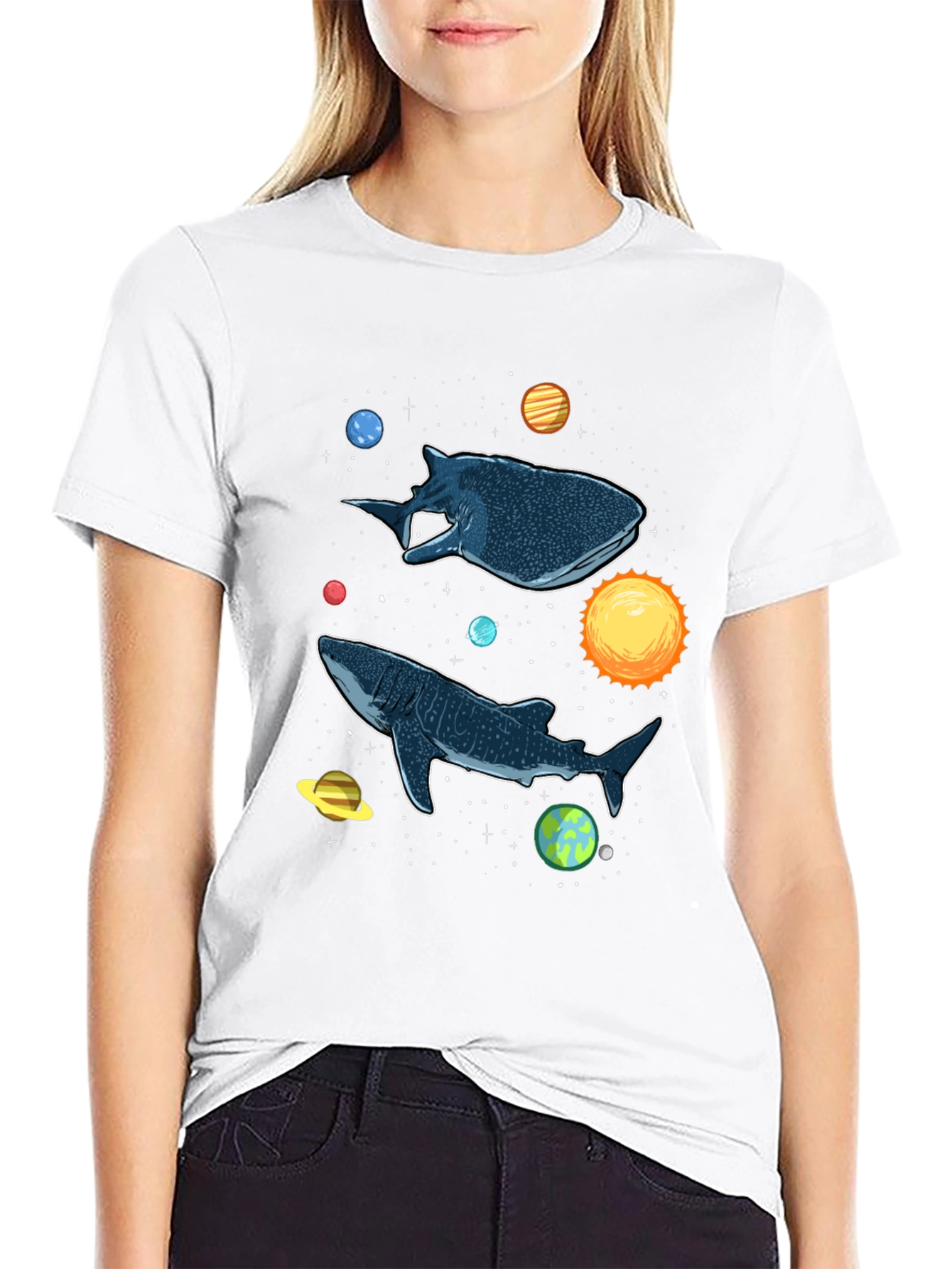 Cosmic Whale Shark Graphic Tee